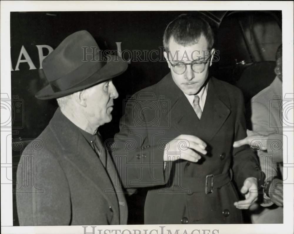 1950 Press Photo Alfred Bergdoll arrives at Federal Court in New York