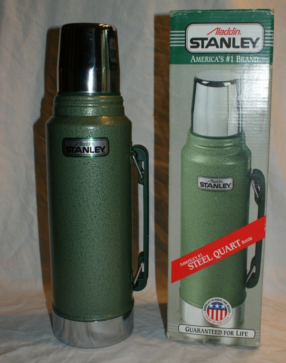 New Old Stock Vintage 1995 Aladdin Stanley Thermos Green A944 DH One Quart
