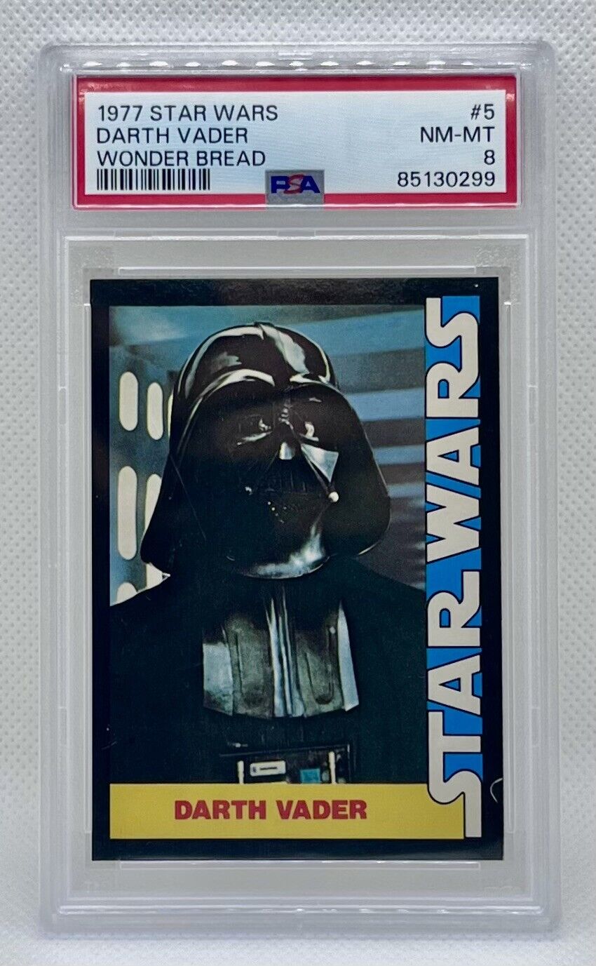 1977 Star Wars Wonder Bread #5 Darth Vader PSA 8 NM-MT