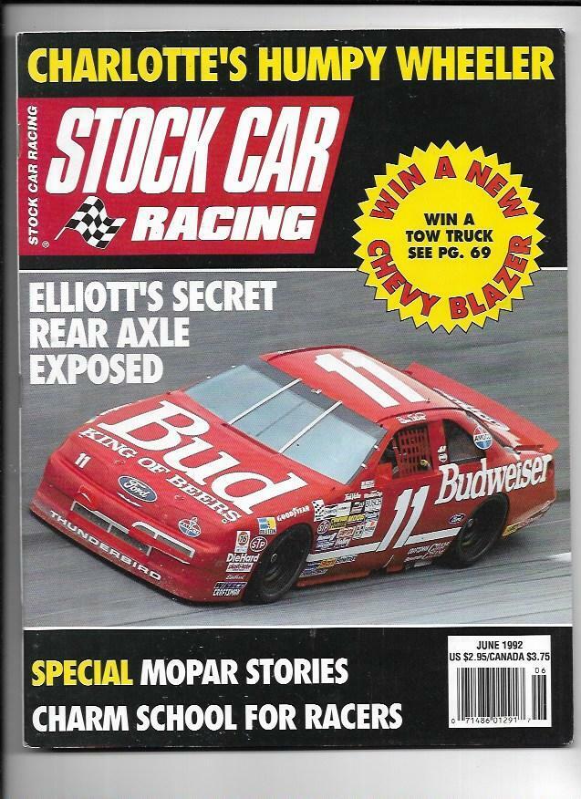 Stock Car Racing Magazine June 1992- Humpy Wheeler, L.S. Garner