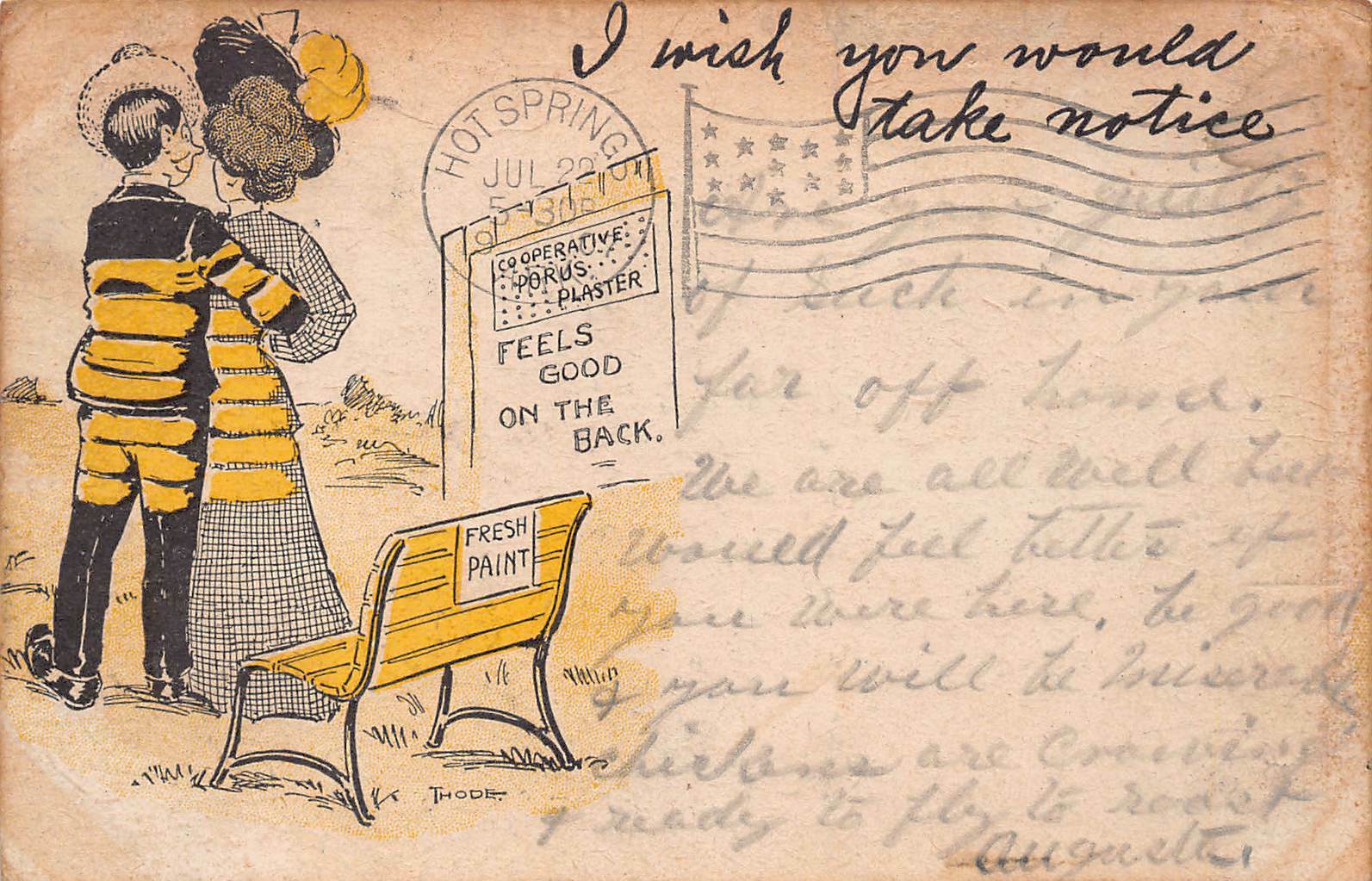 Antique Postcard c1907 Sweethearts Love Letter Edwardian Dress Woman Romance
