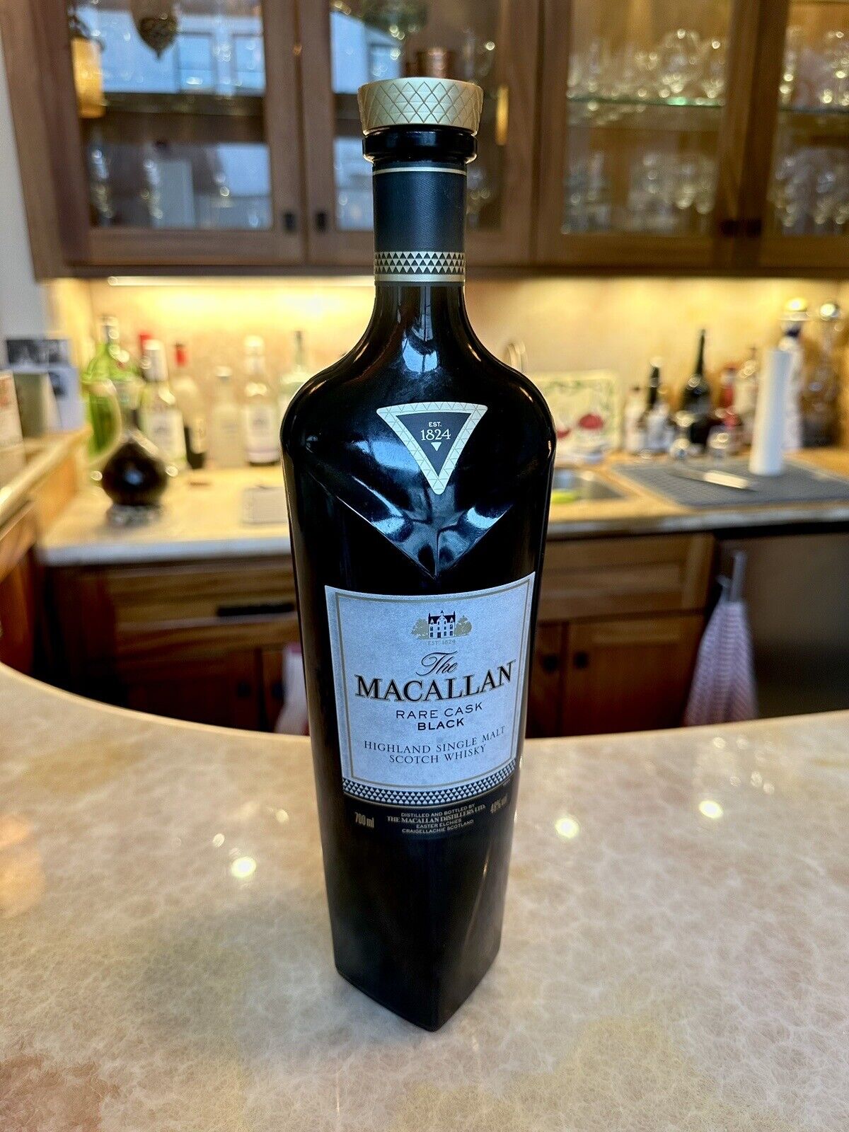 The Macallan Rare Cask Black Scotch Whisky Empty Bottle.