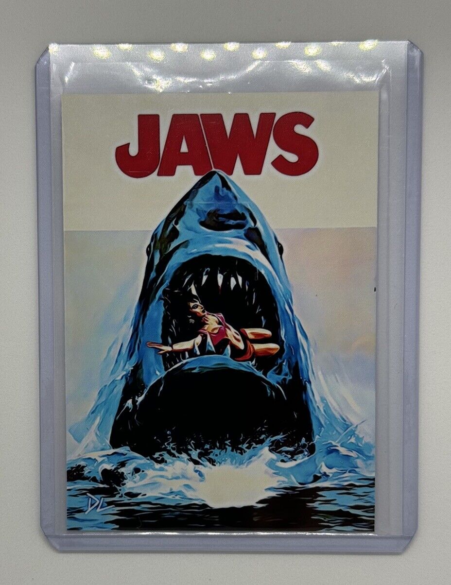 Jaws The Movie Limited Edition Artist Signed Movie Poster Trading Card 1/10