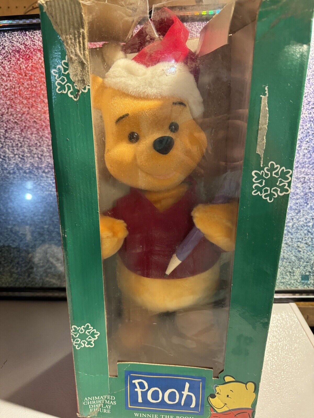 1997 Telco Disney Winnie The Pooh Animated Christmas Display Figure