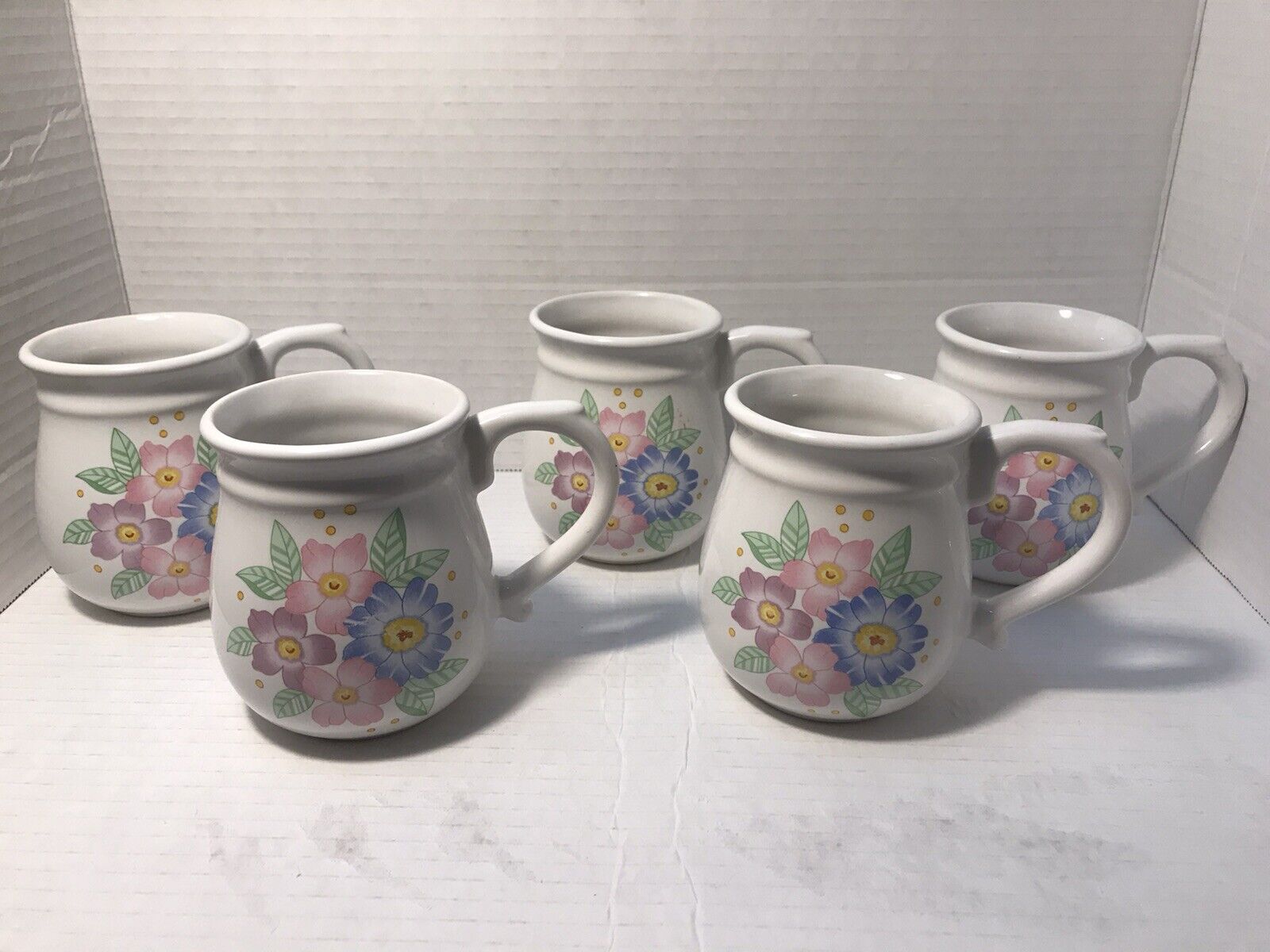 Cup Mug Vintage 1988-SJL Products - Made In Taiwan Set 5