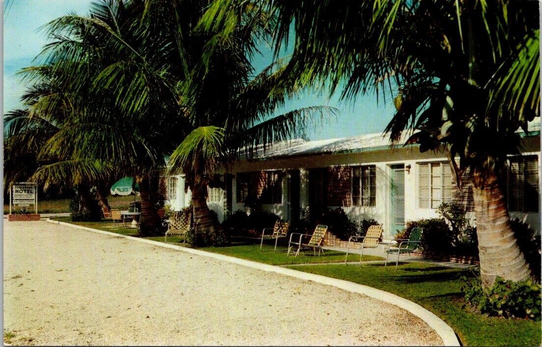 Deerfield Beach FL Florida Motel Rendezvous AIA  Advertising Vintage Postcard