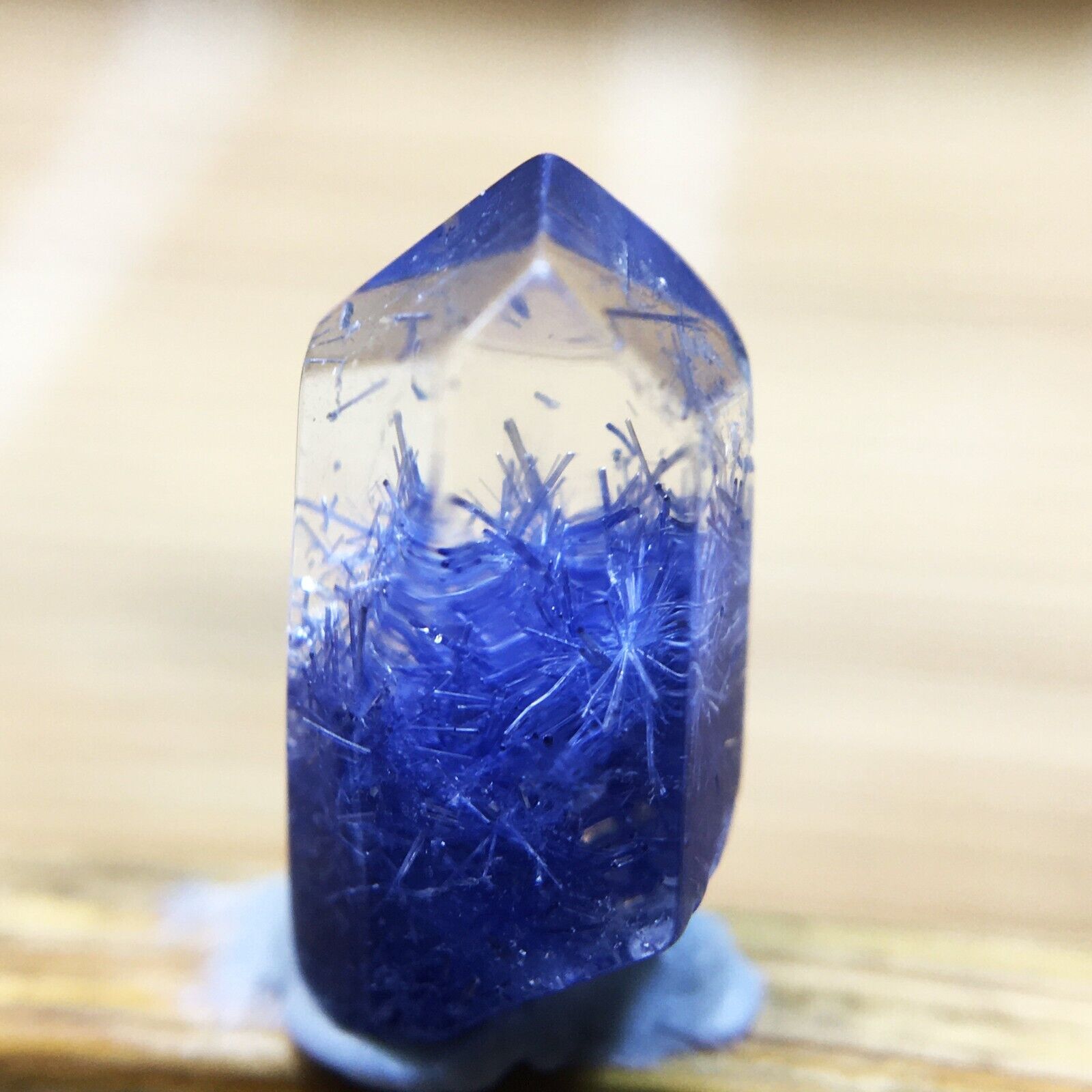 1.5Ct Very Rare NATURAL Beautiful Blue Dumortierite Quartz Crystal Specimen