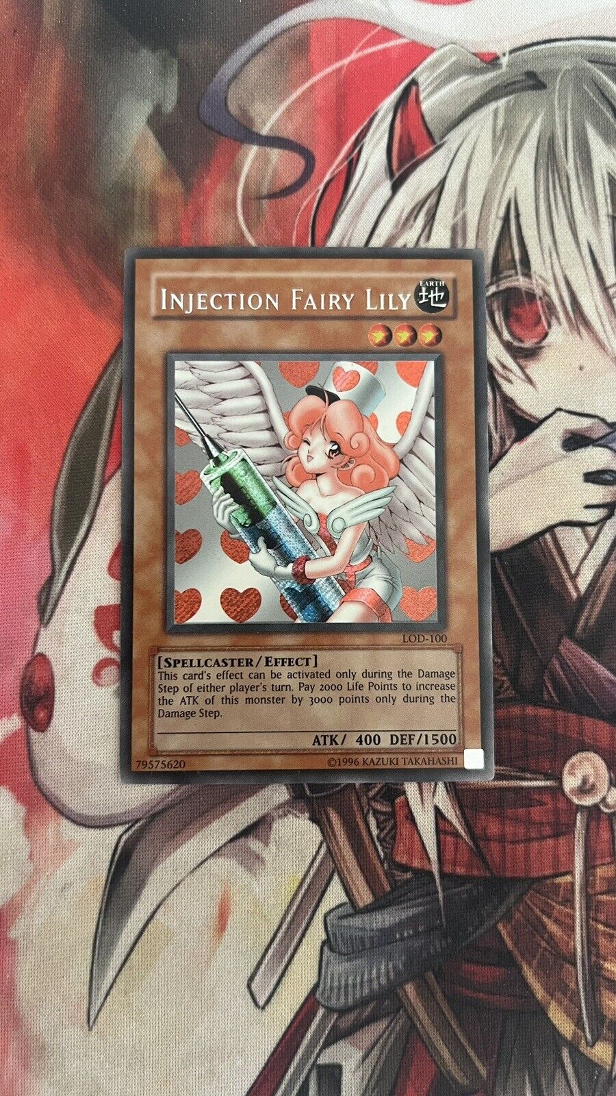 Yu-Gi-Oh Fairy Lily LOD-100 SECRET RARE ENGLISH EXC+ Injection
