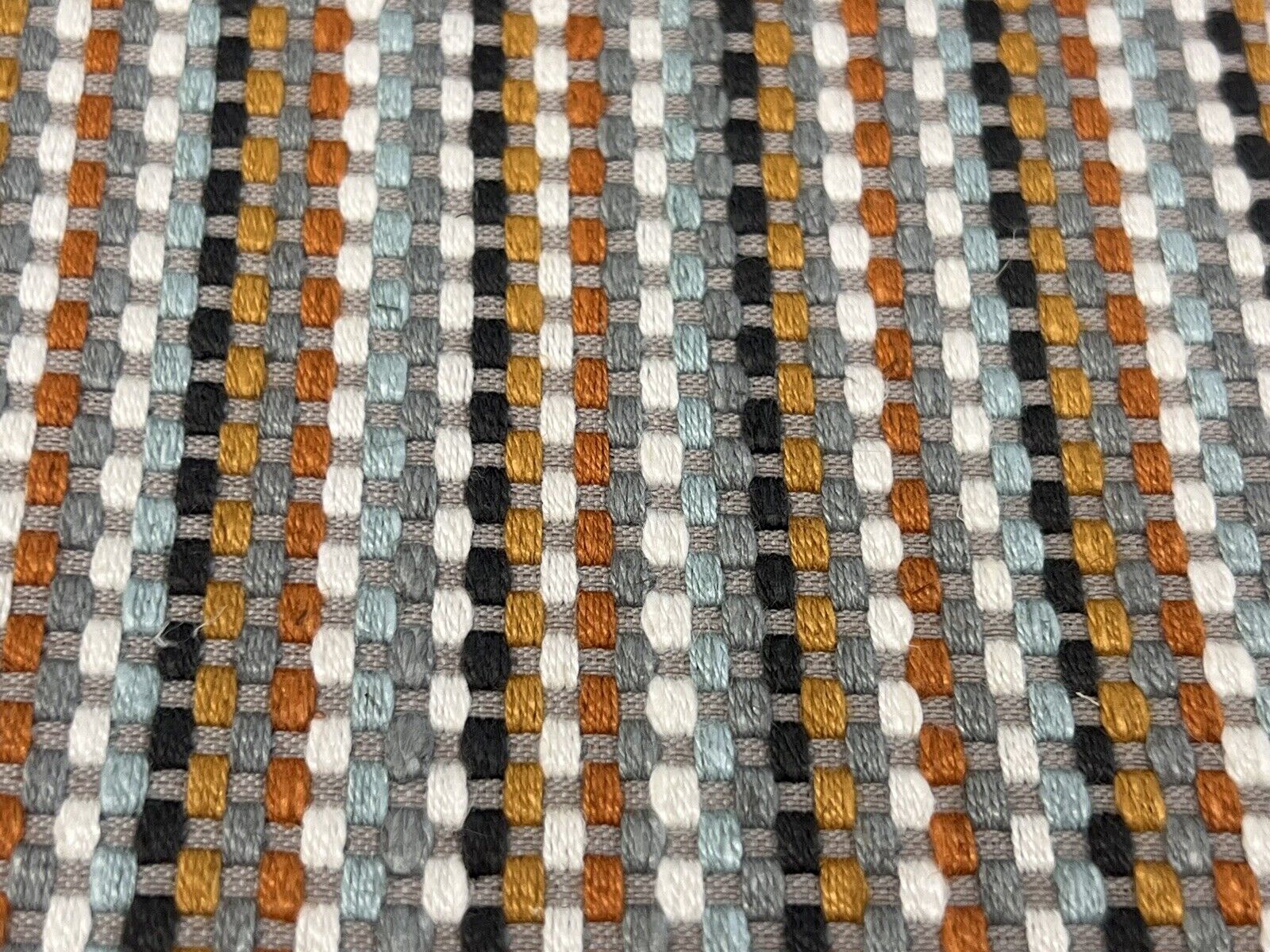 Romo Basketweave Stripe Upholstery Fabric- Ditton / Henna 1 yd 7861/05