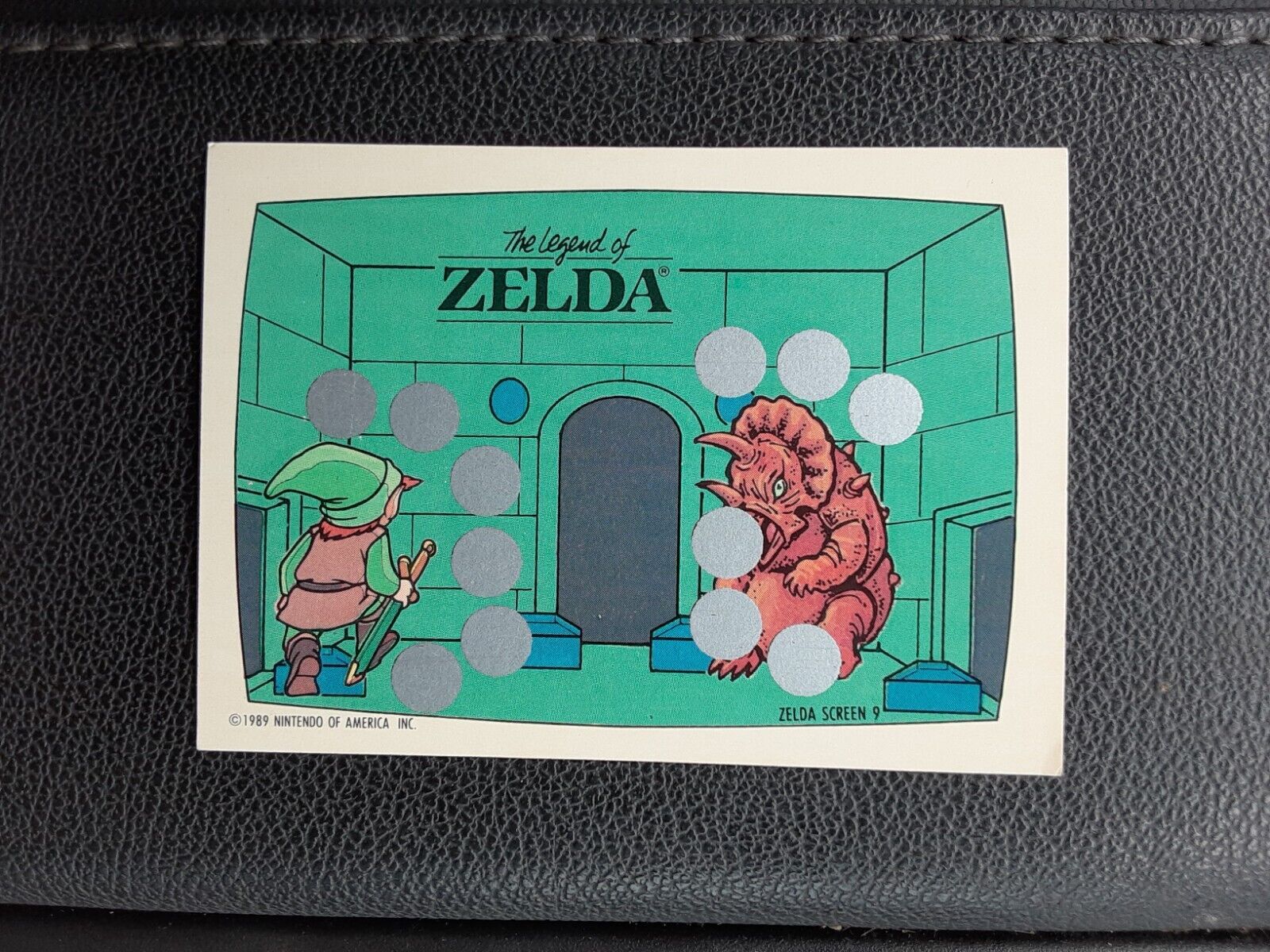 1989 Topps Nintendo Legend Of Zelda Link Vintage Scratch Off Card Screen 9