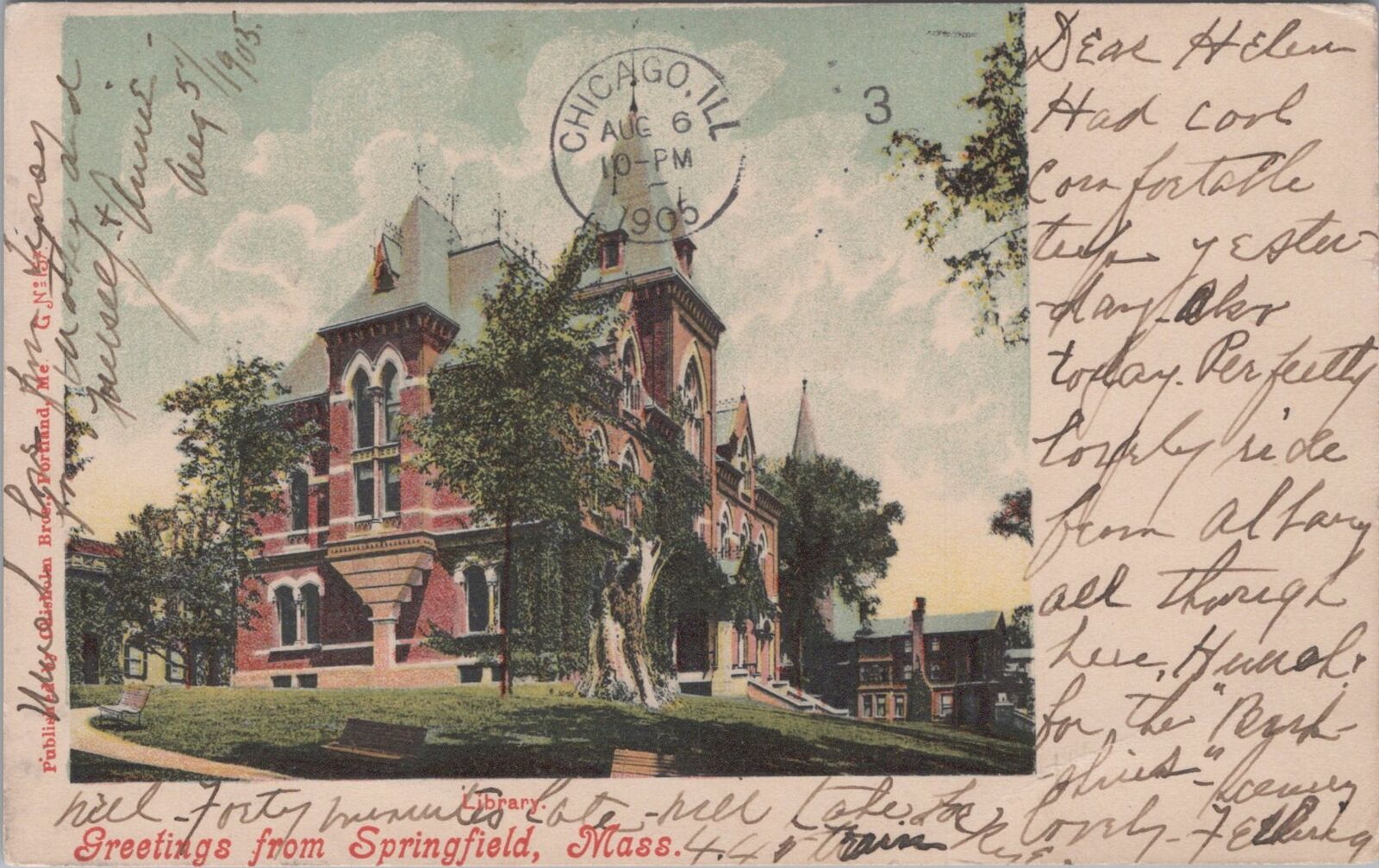 Greetings from Springfield Massachusetts Postcard