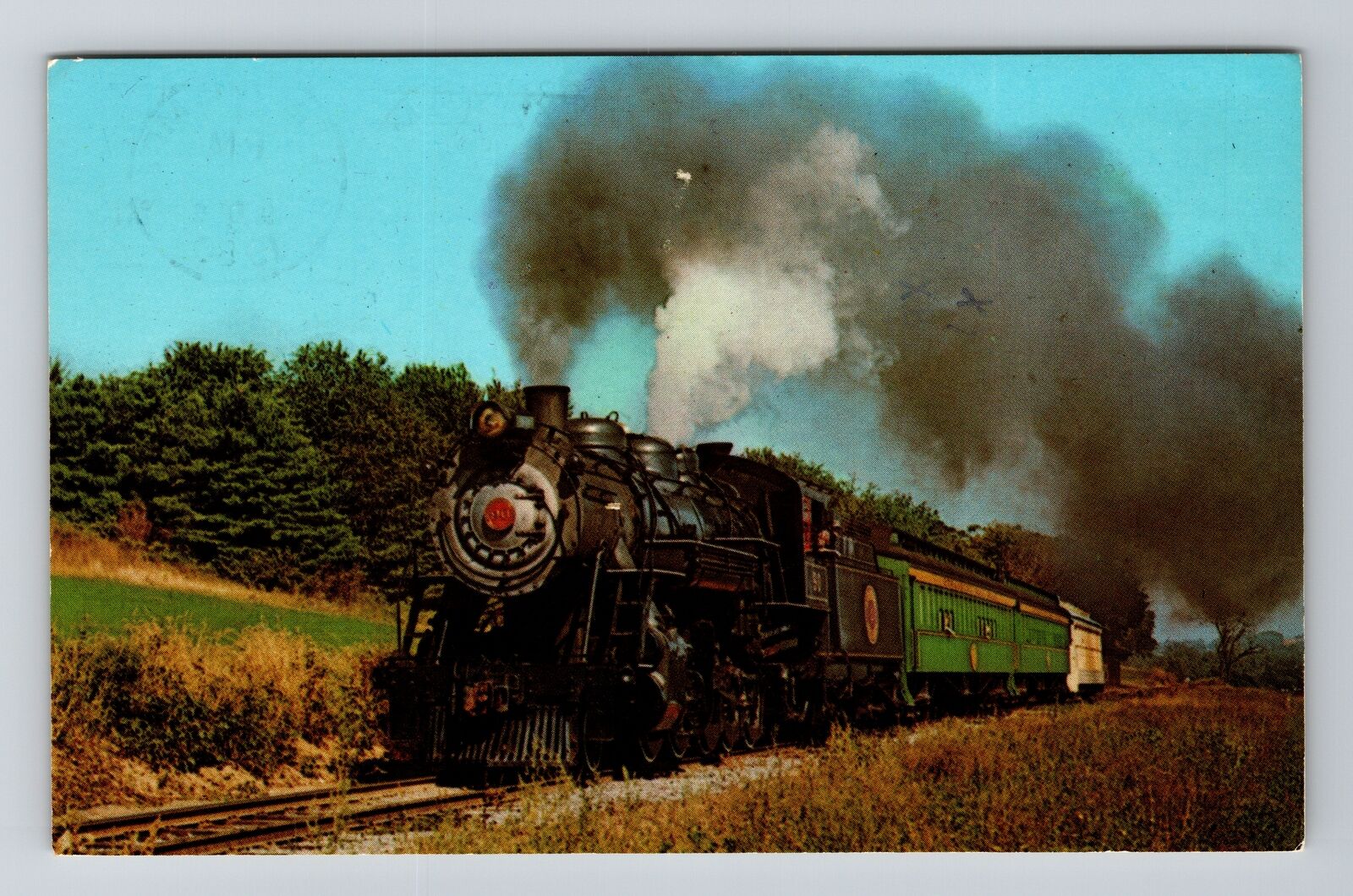 The Strasburg Railroad, Trains, Transportation, Vintage Postcard