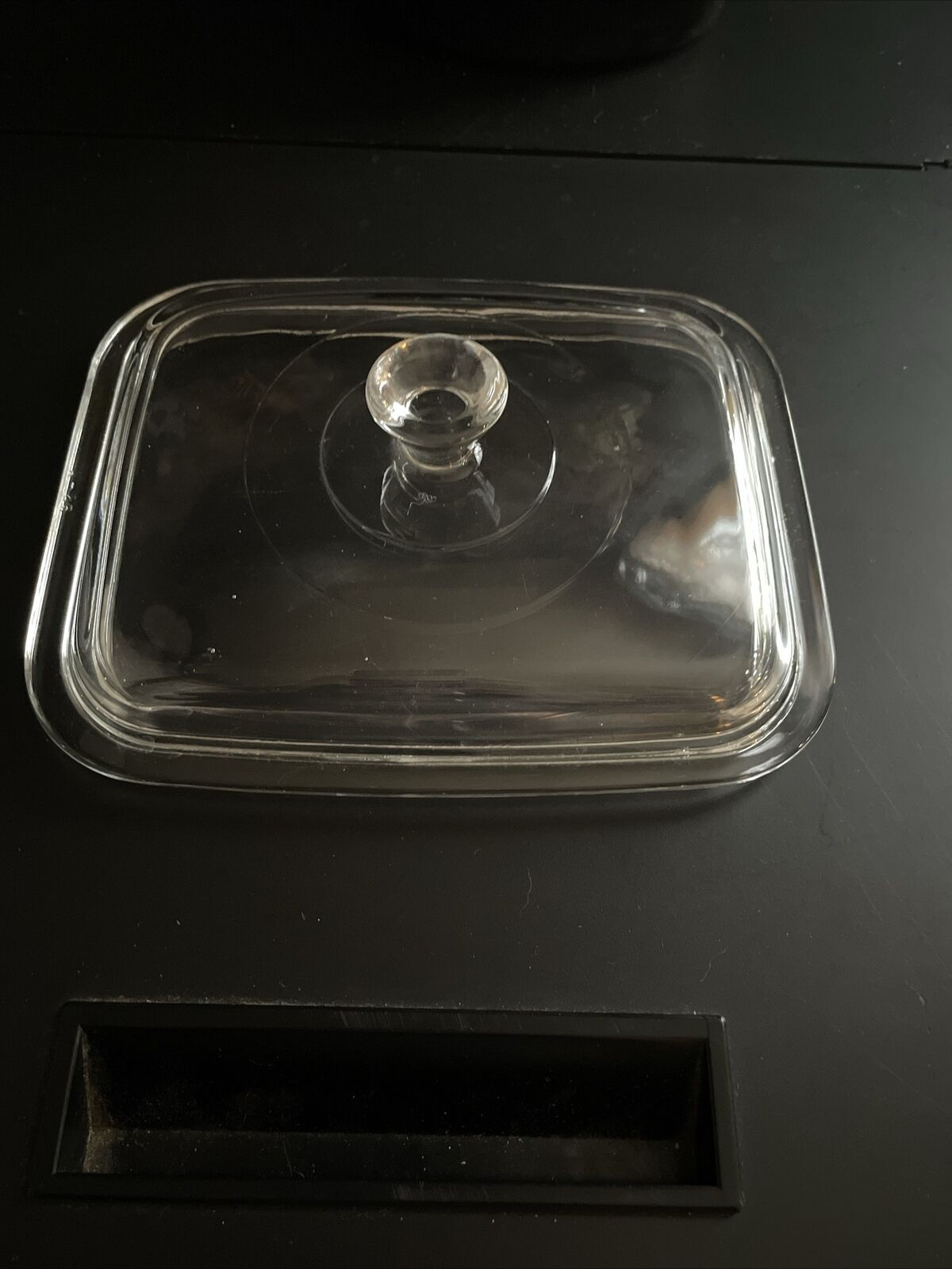 Vintage Pyrex 25-A Replacement Clear Glass Rectangular Lid Only