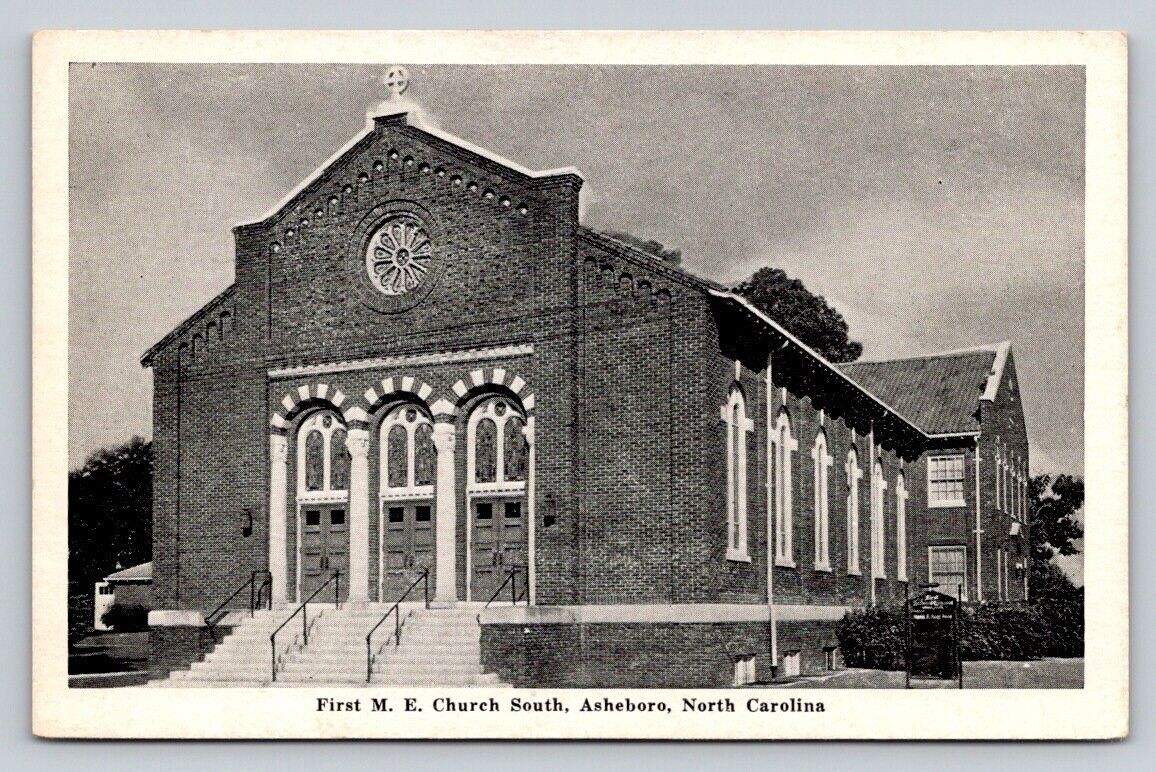 First Methodist Church South Asheboro North Carolina NC  P318A