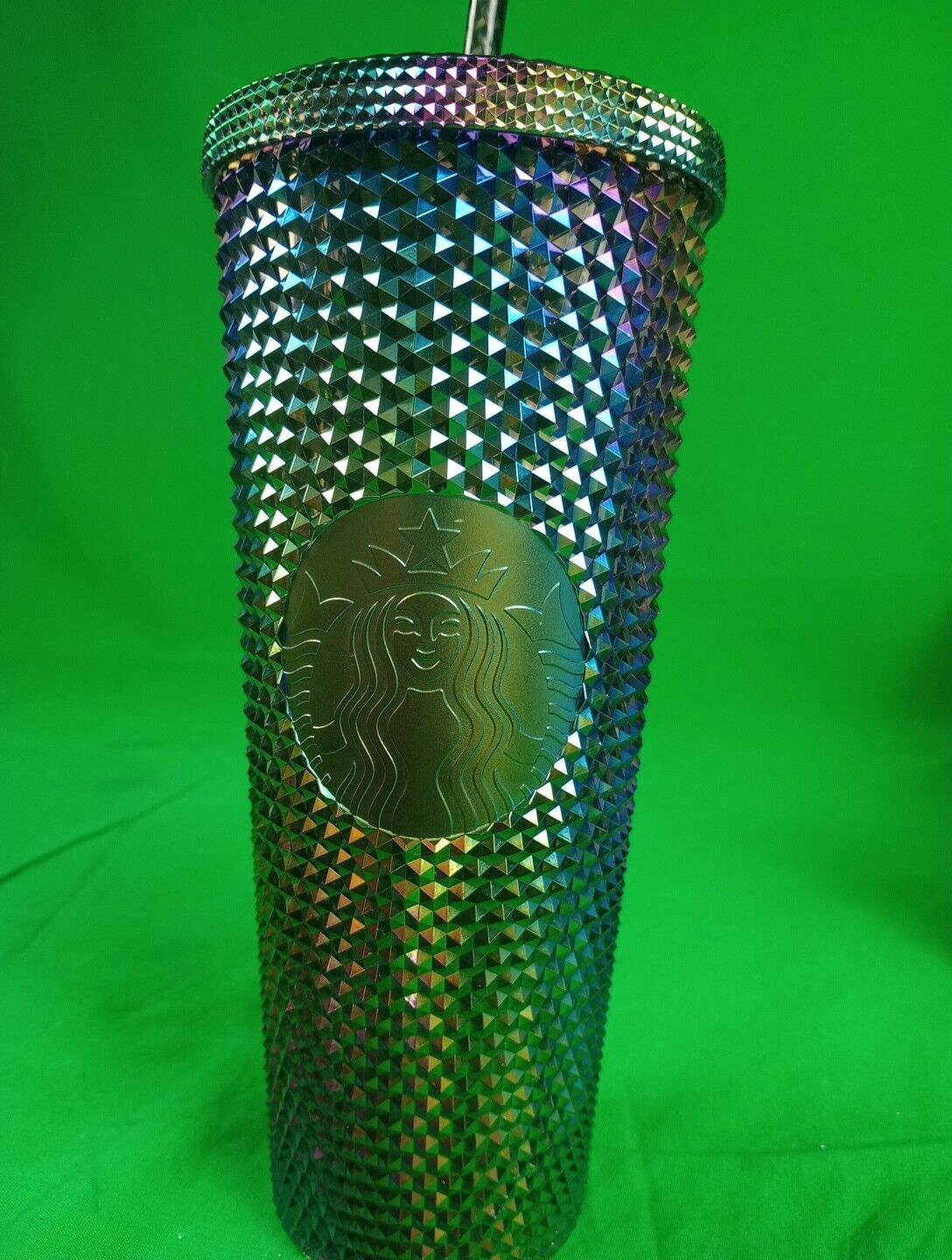 Laser Purple Iridescent - Starbucks 24oz Cold Drink Diamond Studded Tumbler Gift