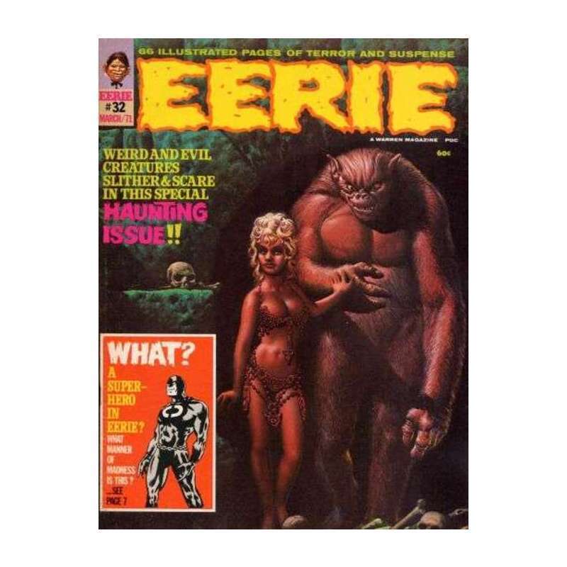 Eerie (1965 series) #32 in Fine minus condition. Warren comics [w;