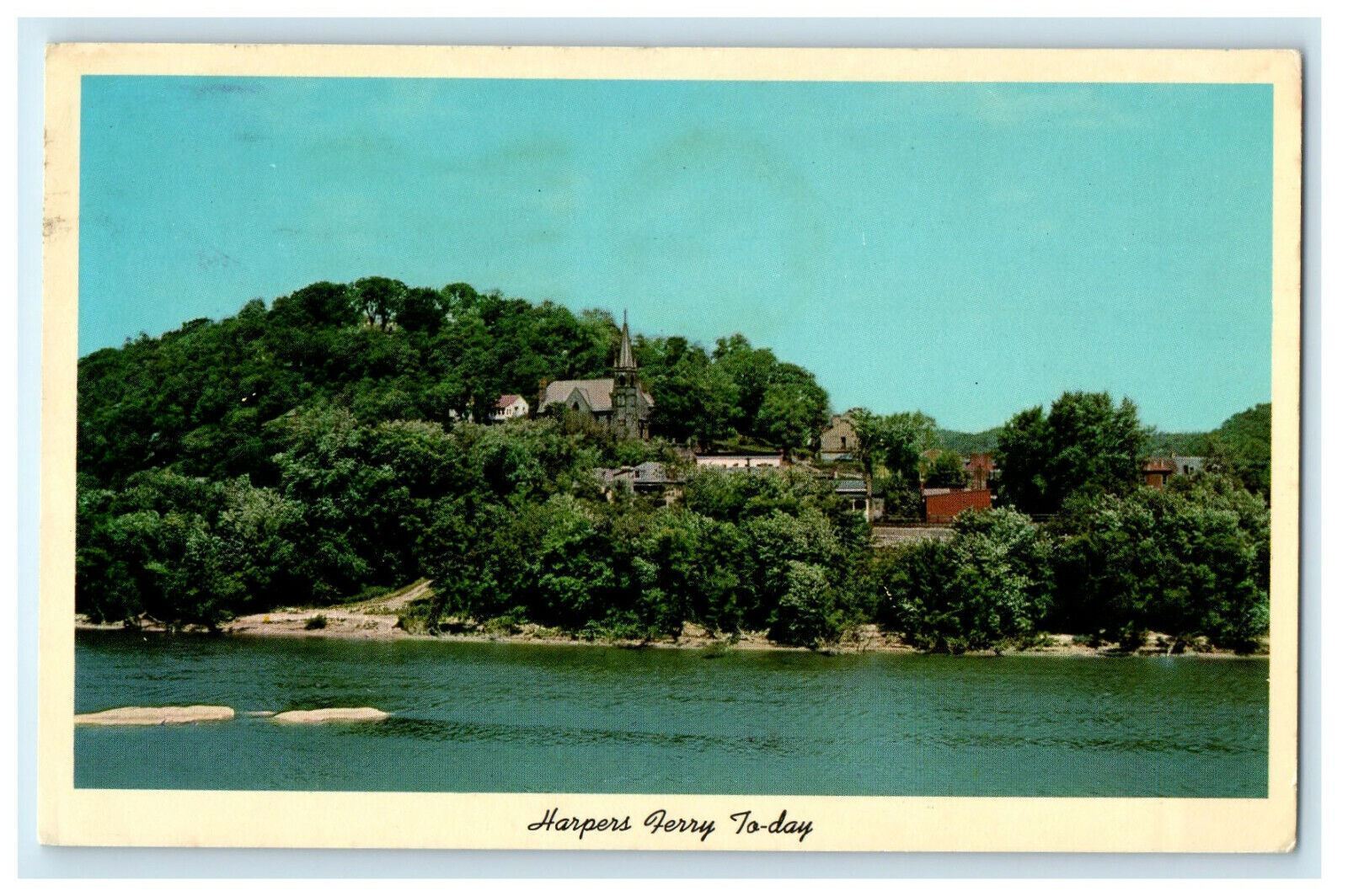 1974 Harper\'s Ferry To Day, Harper\'s Ferry, West Virginia WV Posted Postcard