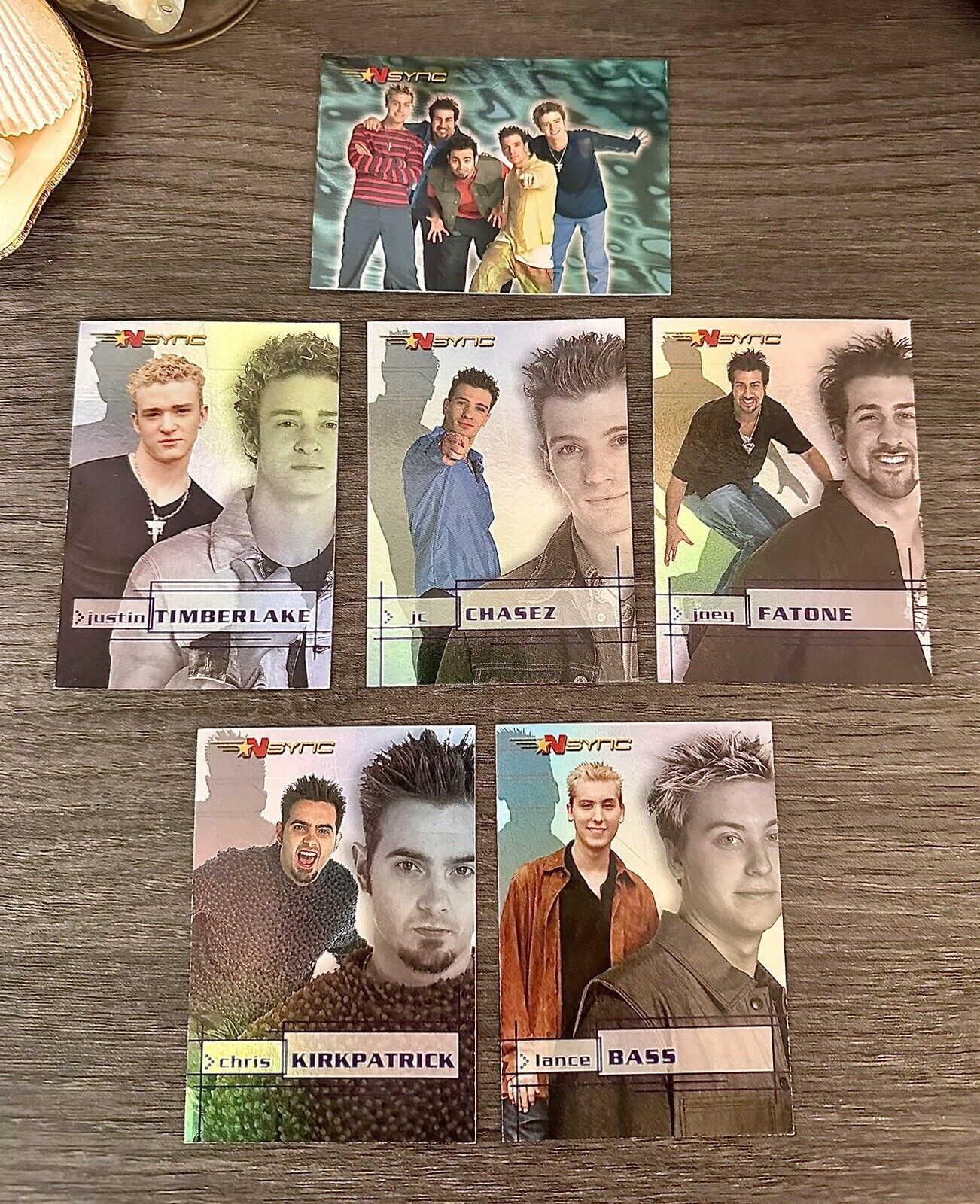 Vintage *NSYNC Foiled Trading Cards by Topps 2000/Y2K