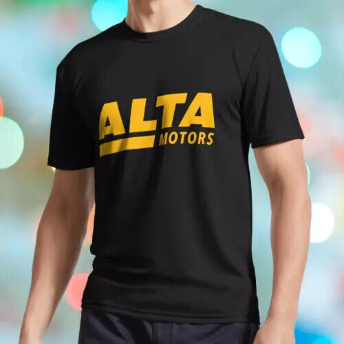 New Shirt Alta Motors Motorcycle Logo Unisex Black T-Shirt Funny Size S to 5XL