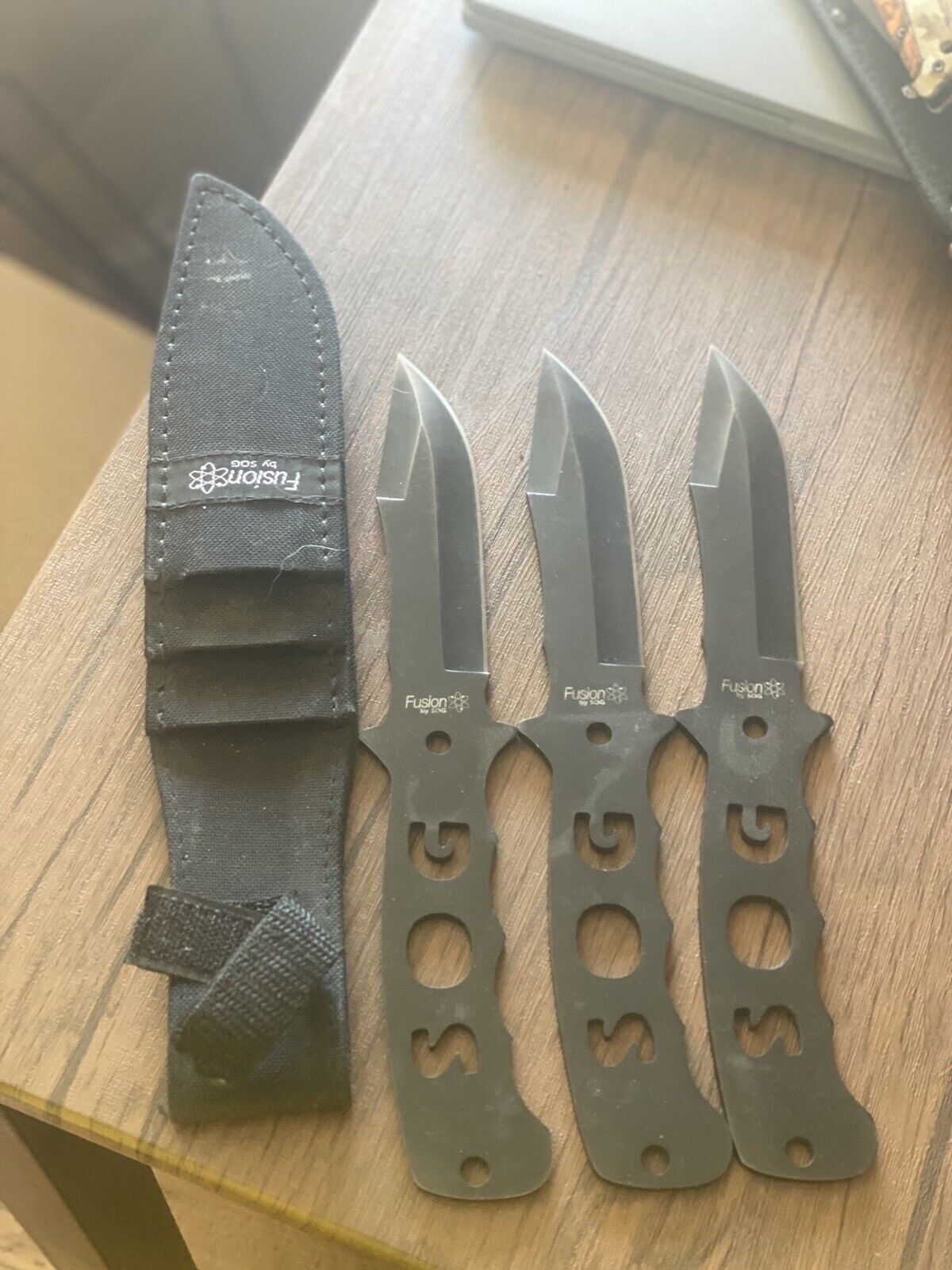 Fusion 3 Pack Knife Set With Sheath
