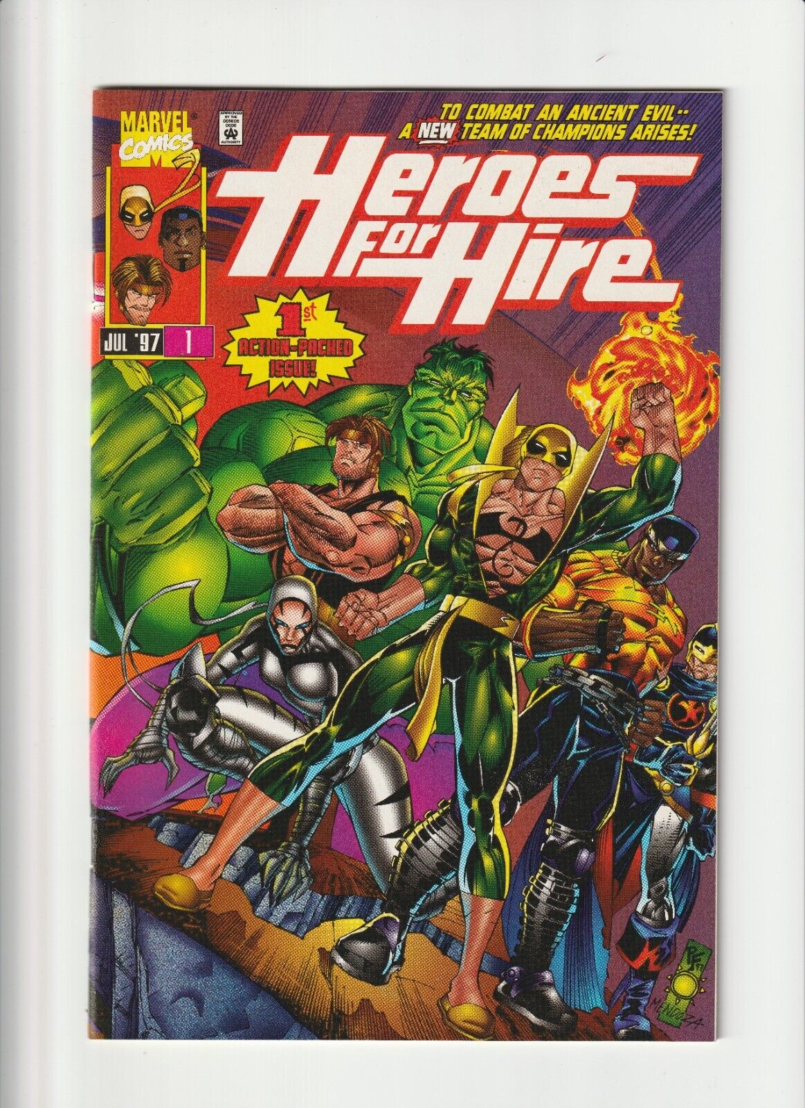 Heroes For Hire #1 Marvel 1997 White Tiger 2 1st Appearance NM