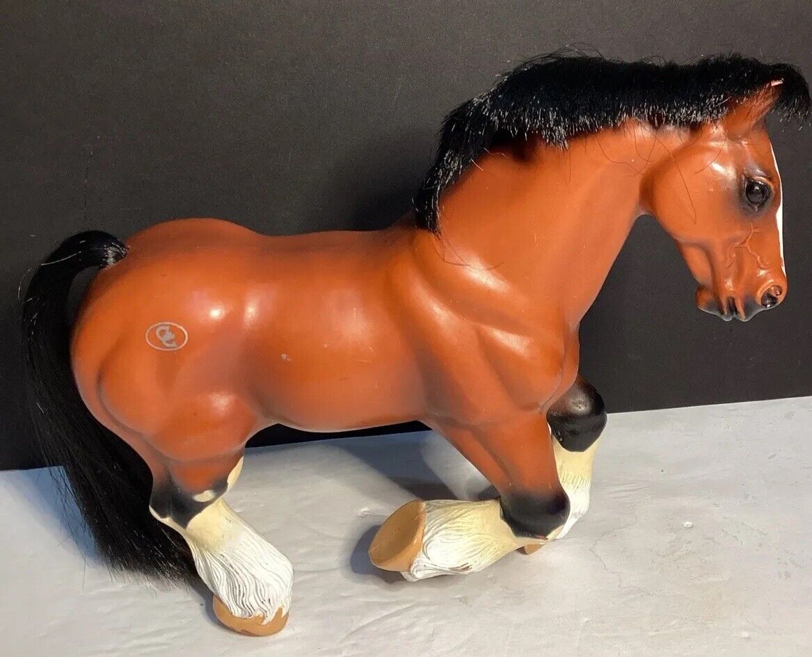 CC Empire Industries Vintage Clydesdale Plastic Horse Grand Champion Mane & Tail
