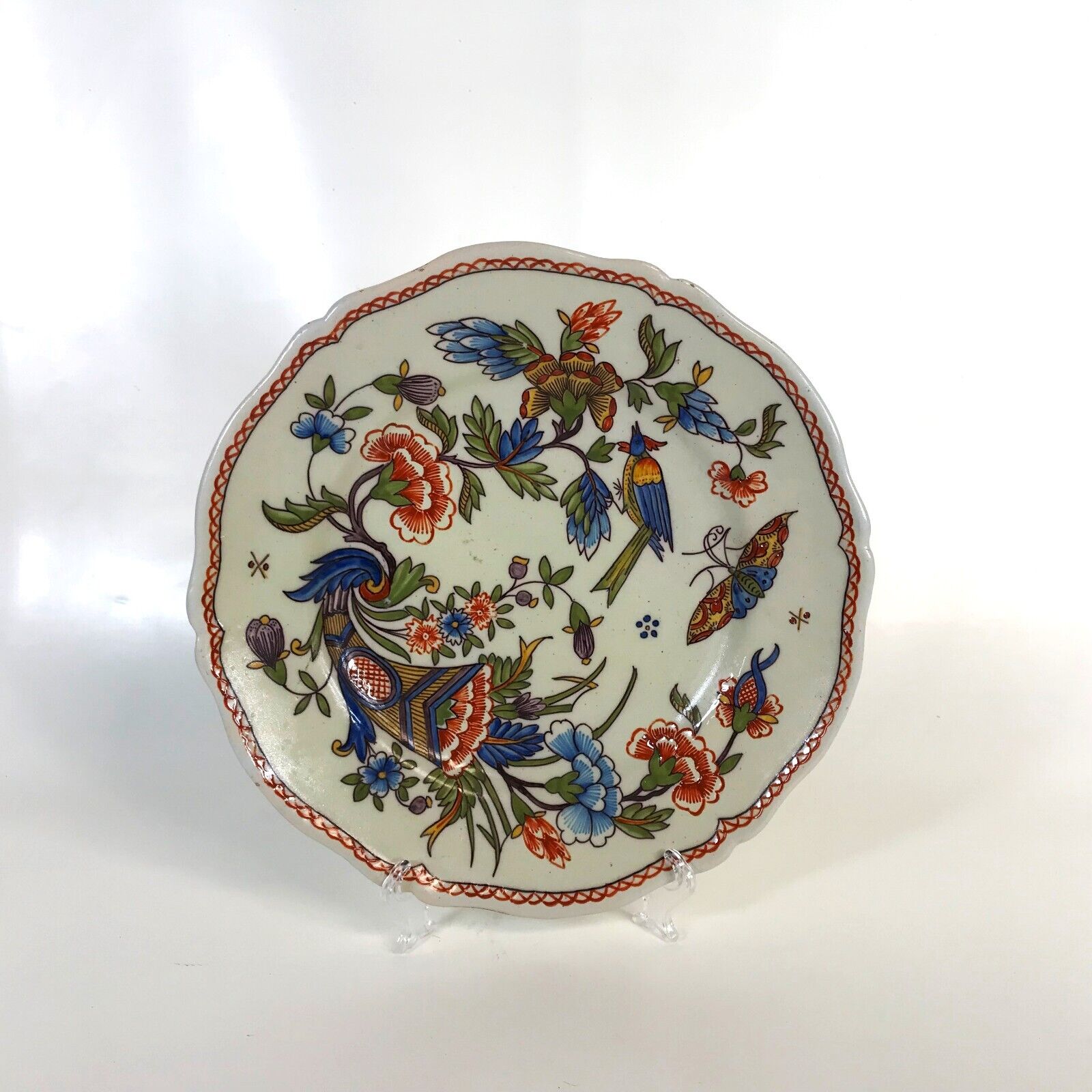 C. 1900 Rouen Faience Pottery Plate