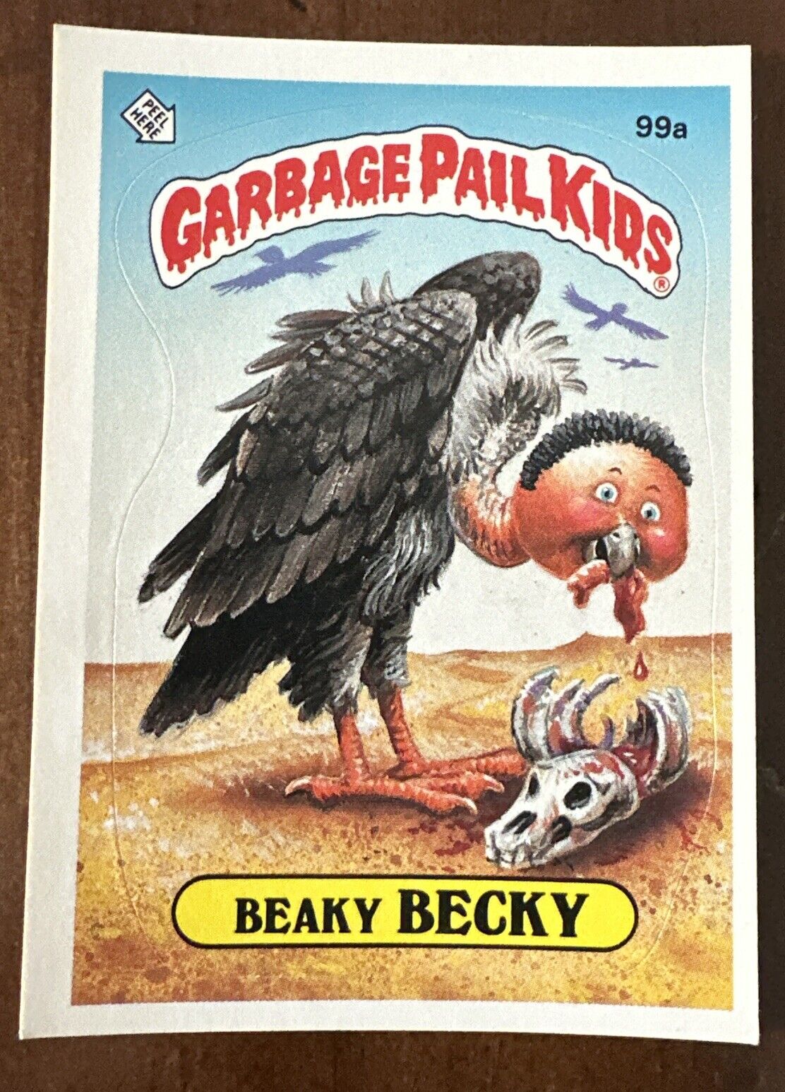 1986 Topps Garbage Pail Kids Original 3rd Series Card #99a BEAKY BECKY Vintage