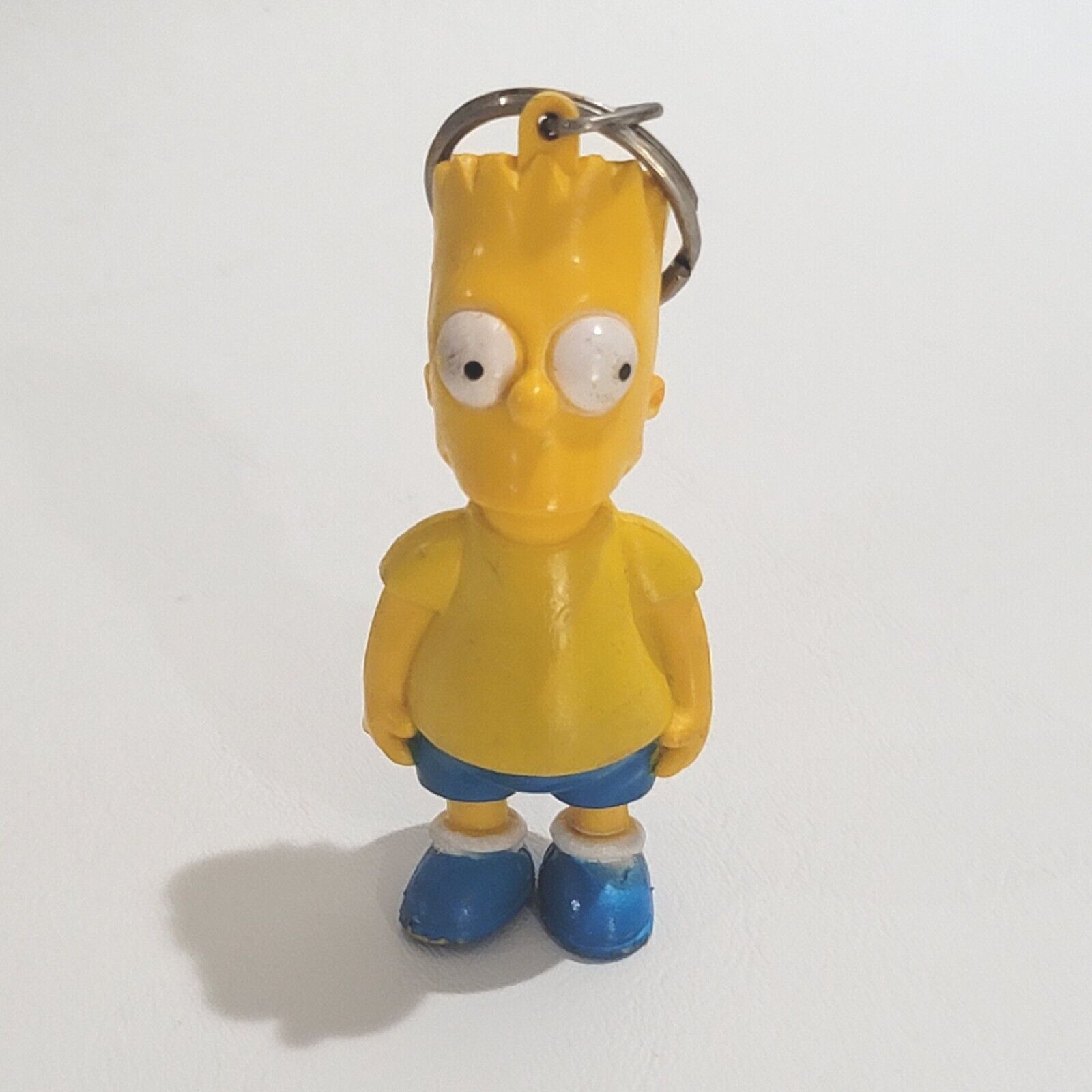 Vintage 1990 Bart Simpson Keychain 