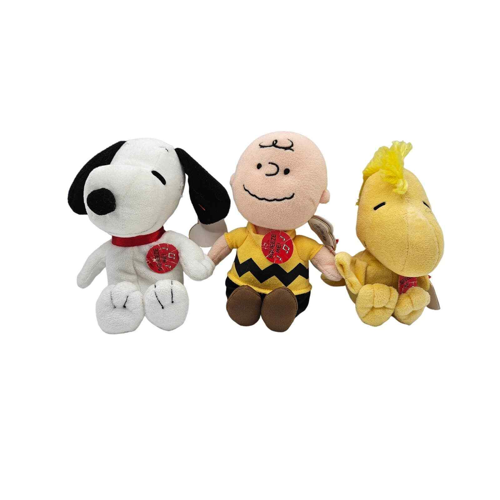 Peanuts Ty Beanie Babies Lot Charlie Brown Snoopy Woodstock Original Tags