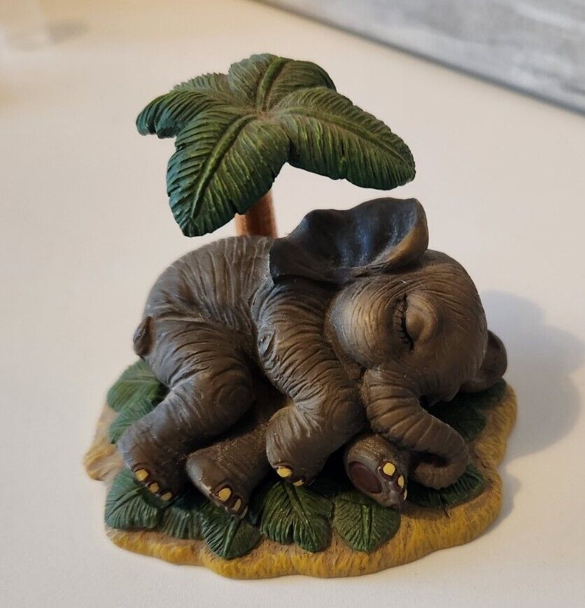 Napping Baby Elephant Hamilton Collection
