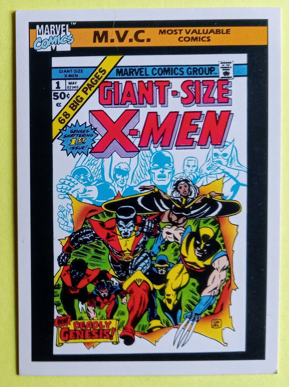 1990 Impel Marvel Universe Most Valuable Comics Card Giant Size X-Men #132
