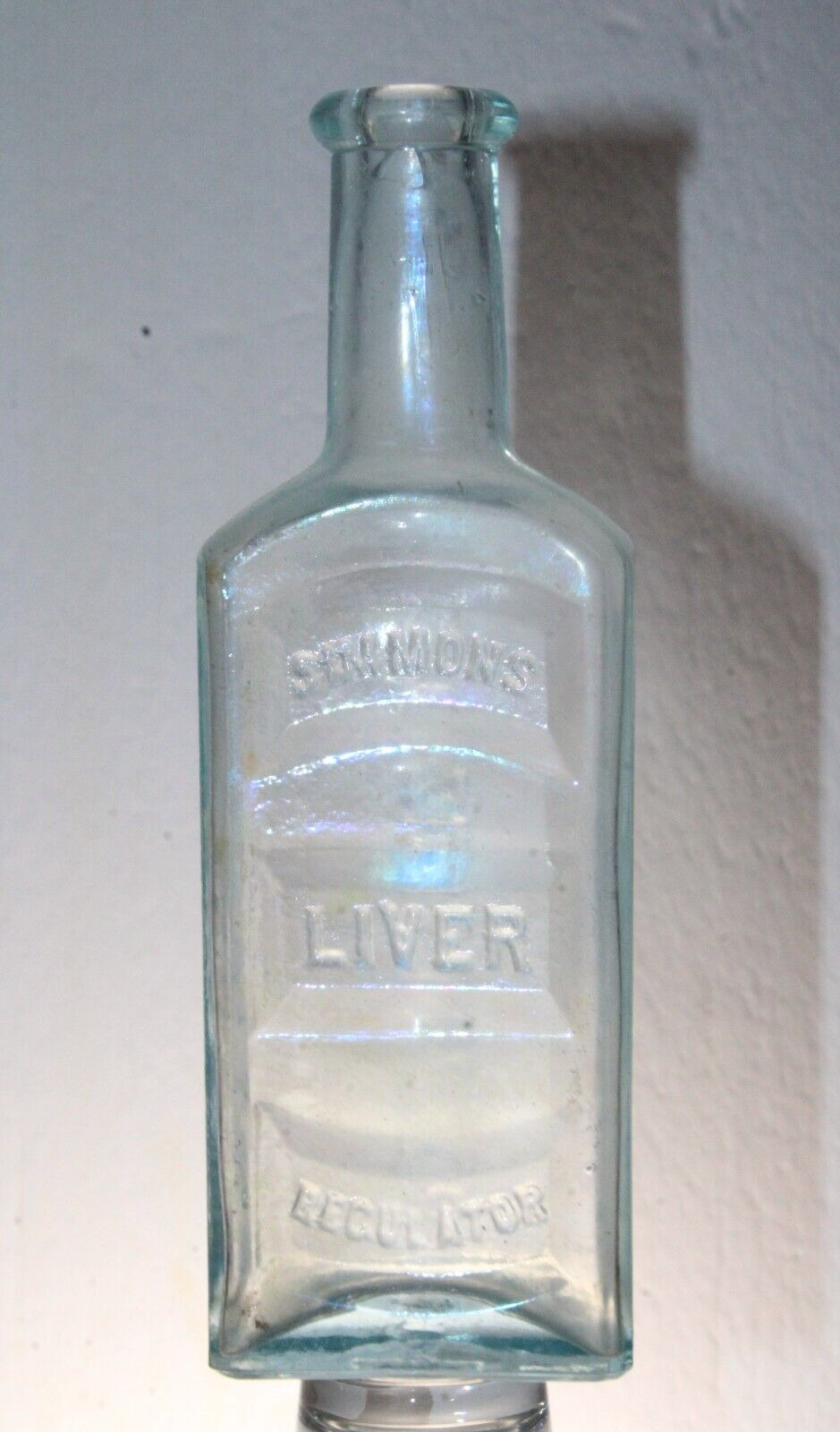 Antique Simmons Liver Regulator J.H.Zeilin Macon GA Medicine Bottle  7 1/4\'\'