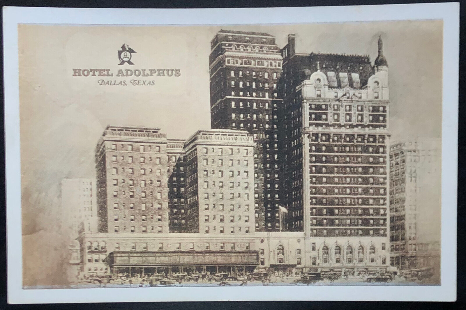 Adolphus Hotel Dallas 1930s TX Vintage Postcard Photo Ralph Hitz Anheuser-Busch