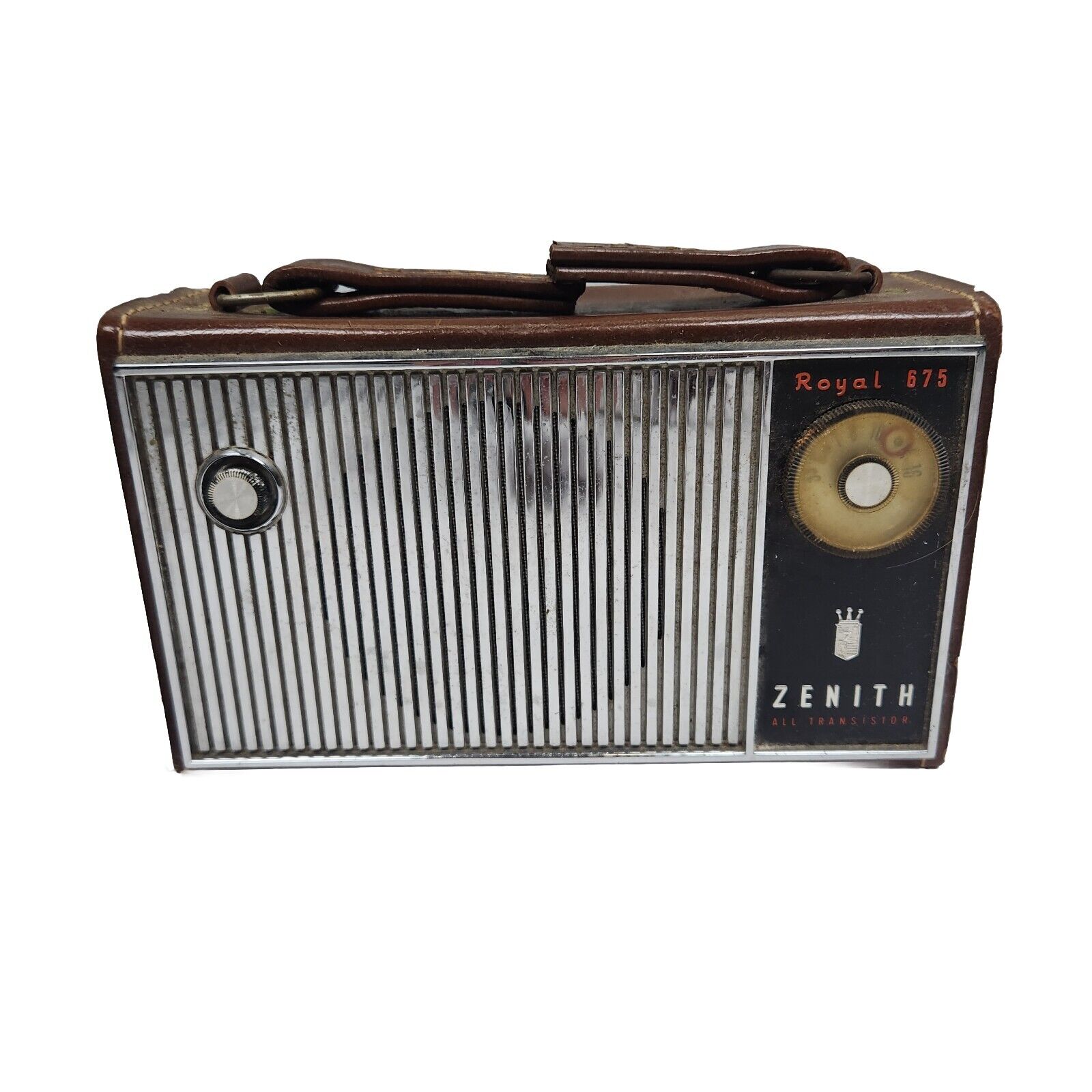Vintage Zenith Royal 675G Portable All Transistor Radio