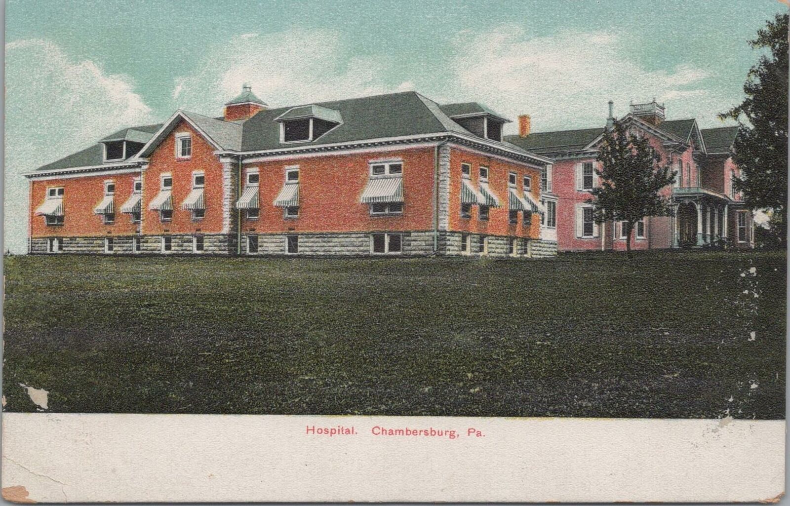 Postcard Hospital Chambersburg PA 