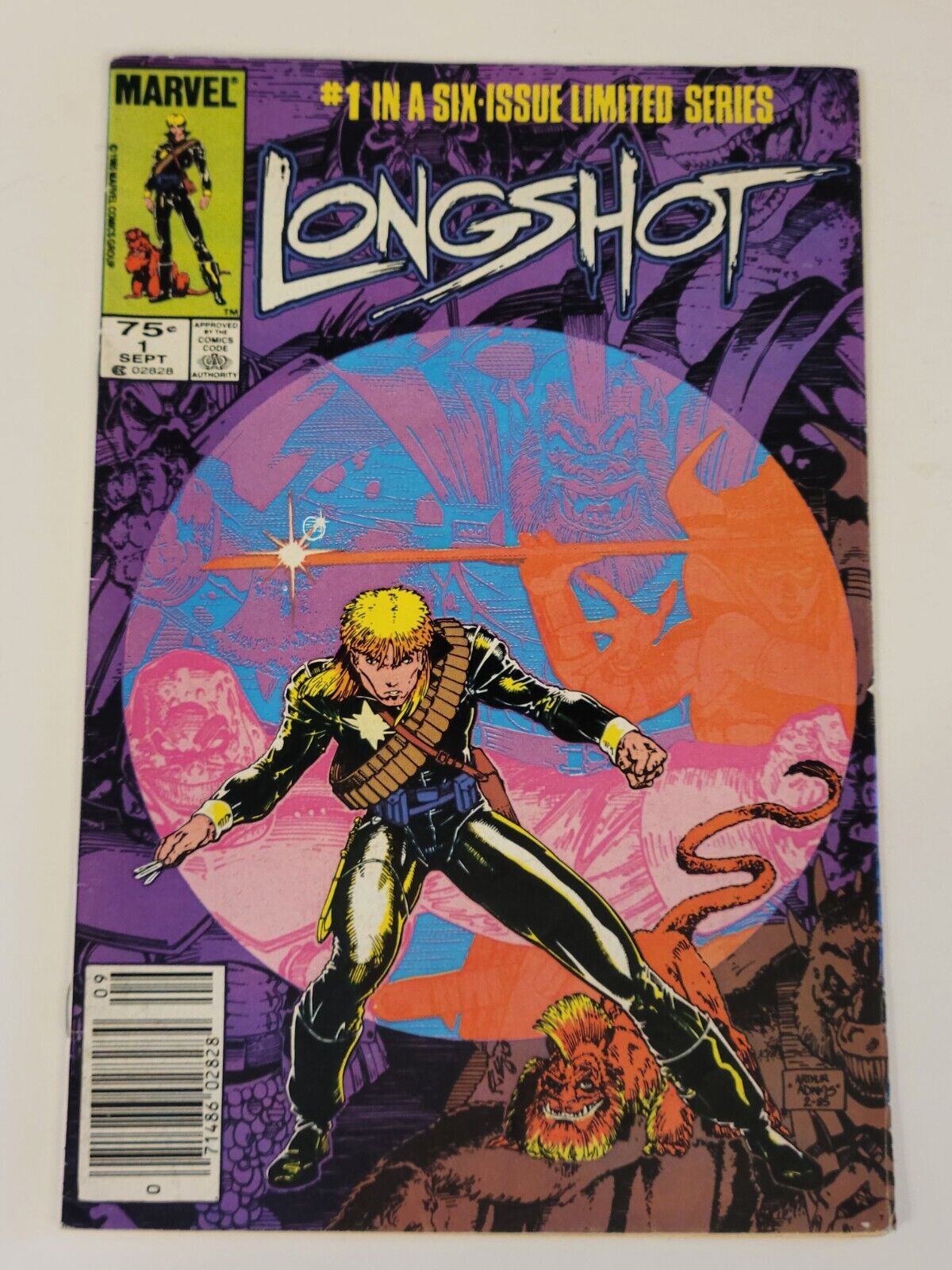 LONGSHOT #1 - Newsstand Edition - 1st App of Longshot - Marvel Comics - SEP 1985