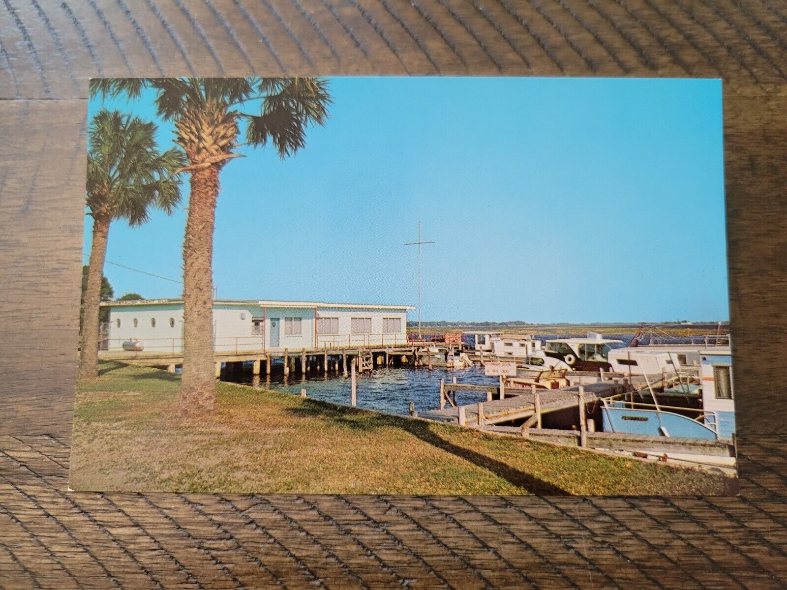 Postcard FL Florida Kissimmee Orlando Tohopekaliga Yacht Club Marina