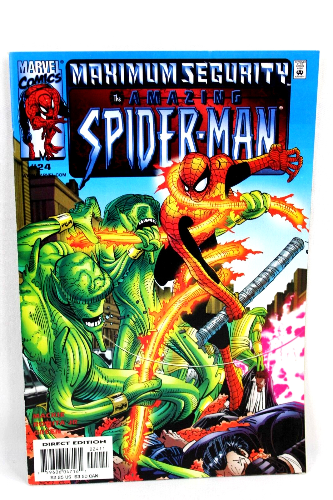 Amazing Spider-Man #24 Distinguished Gentleman from NY 2000 Marvel Comics F-/F