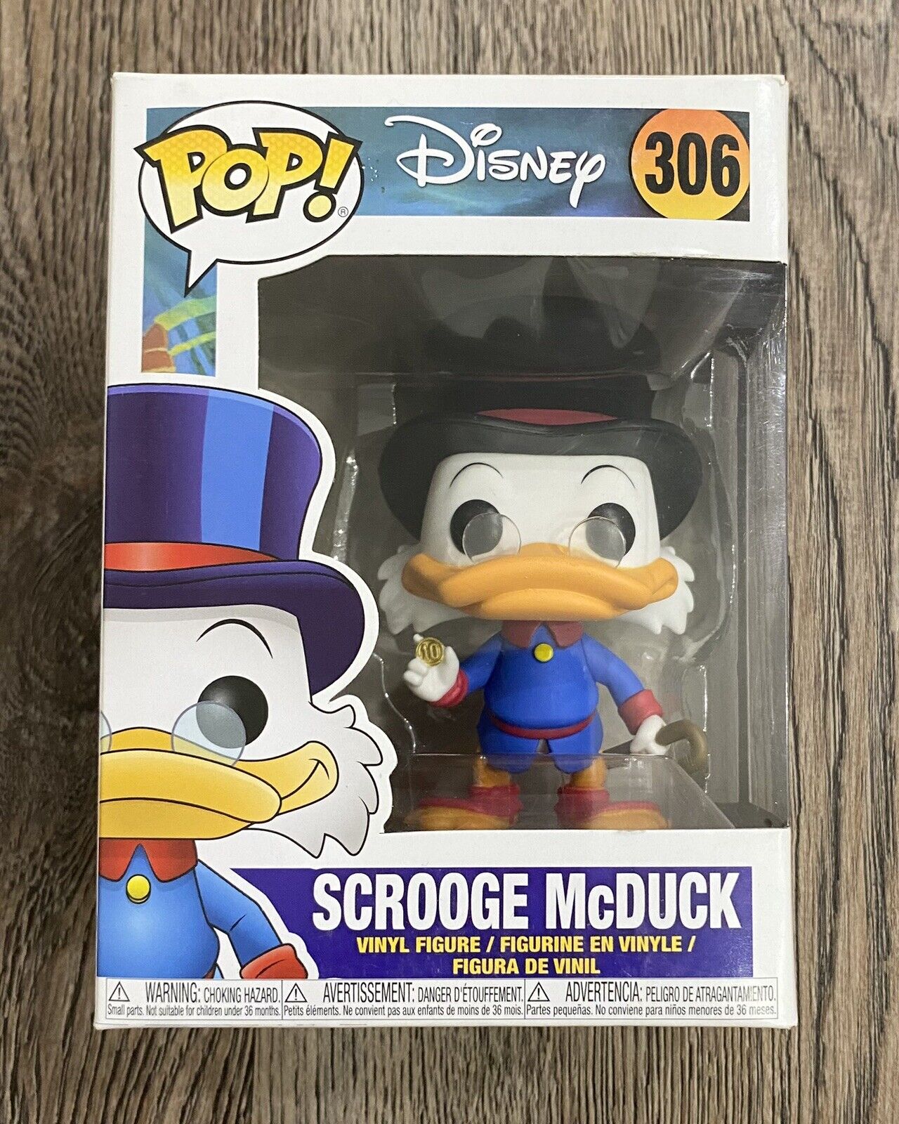 Funko Pop Disney - Duck Tales: Scrooge McDuck #306 Vaulted w/ Protector