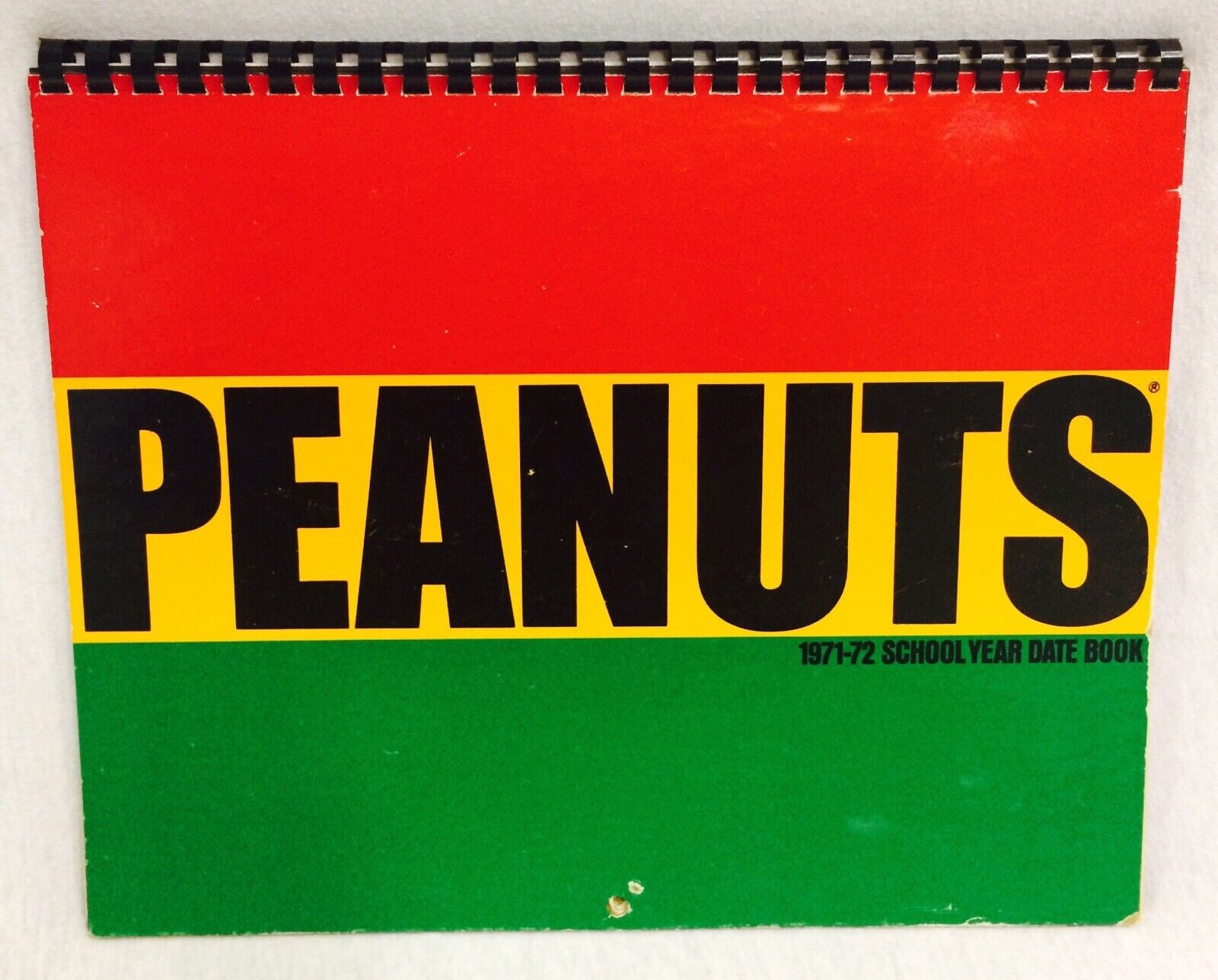 Vintage Peanuts Charlie Brown 1971 72 School Calendar Snoppy Charles Shultz