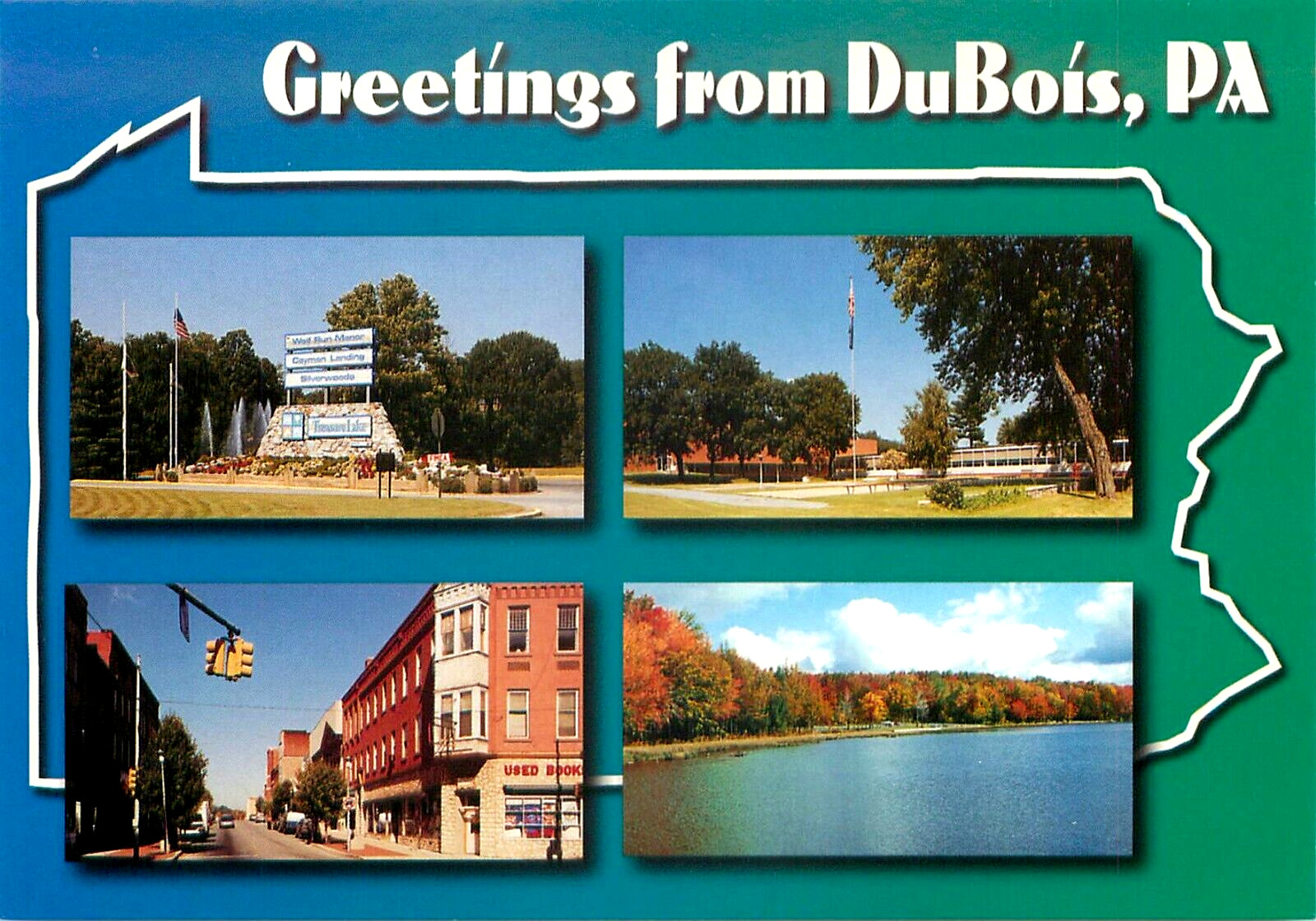 Greetings From DuBois Pennsylvania PA Multi-View New/Old Stock Postcard