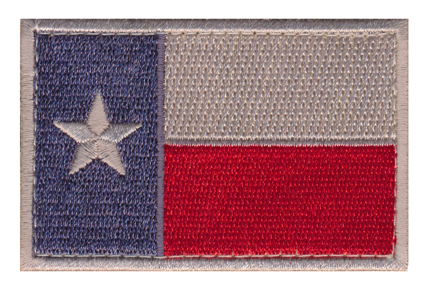 TEXAS TX STATE FLAG SUBDUED LONE STAR HOOK PATCH