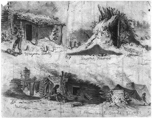 Photo:Winter camp, Fredericksburg, Va., Feb. 15, 1863