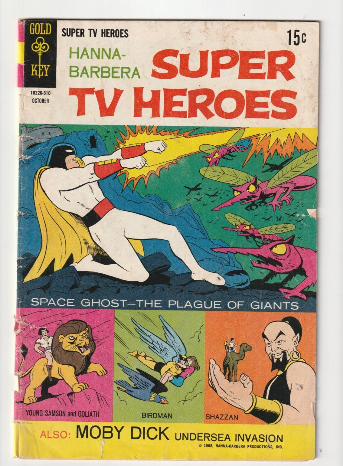 Hanna-Barbera Super TV Heroes #3 (Gold Key Comics 1968) Early Space Ghost Look