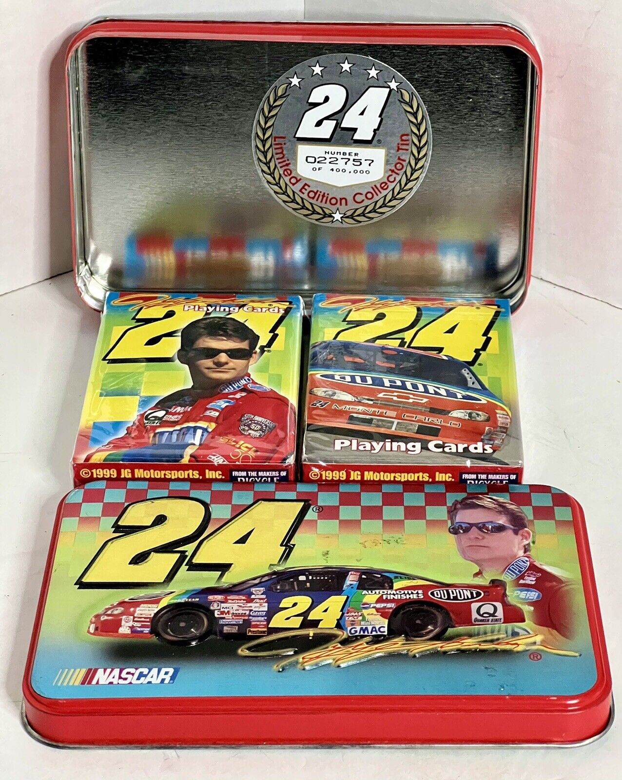 NASCAR 1999 Jeff Gordon Limited Edition 2 Pack  Playing Cards -