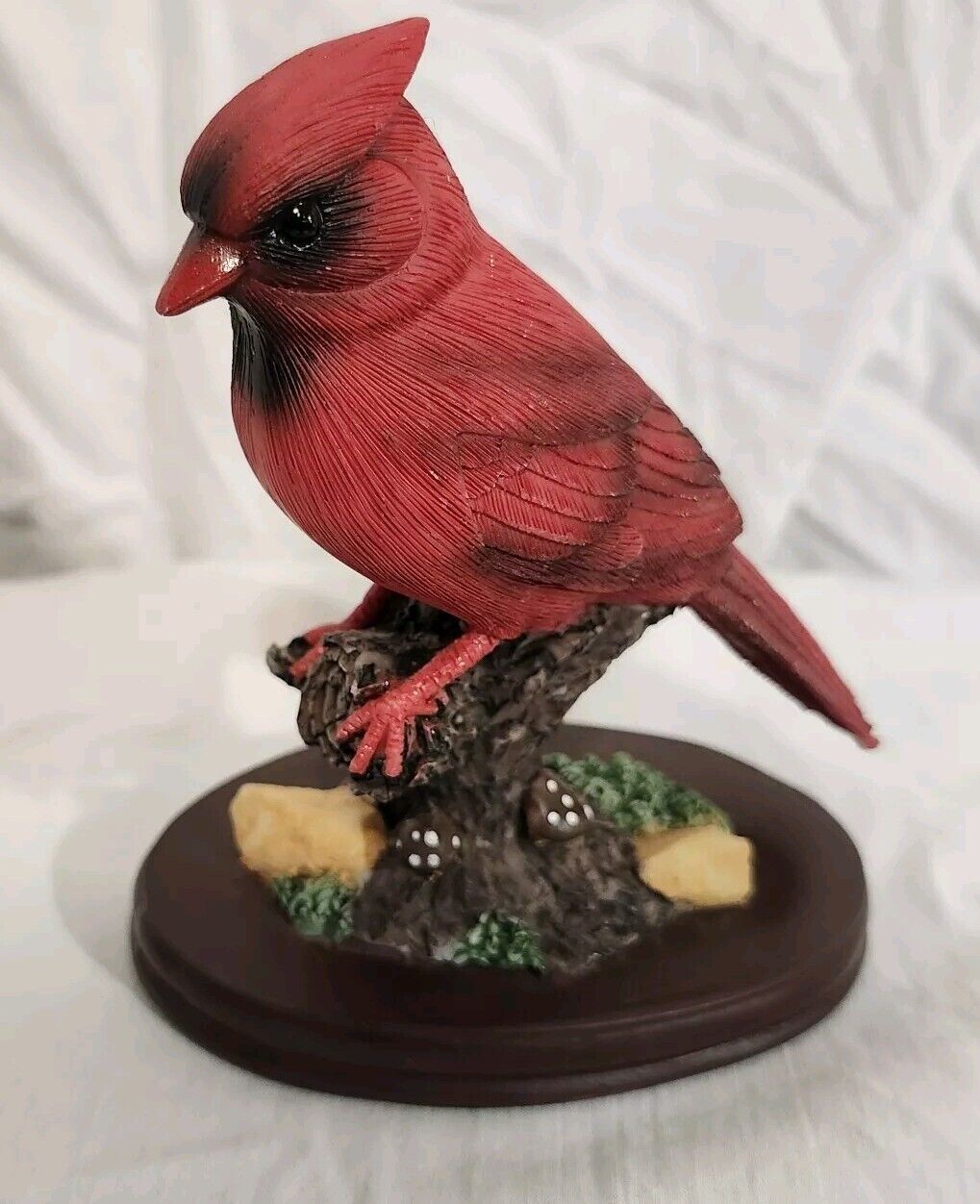 Red Cardinal Porcelain Figurine House Decor 