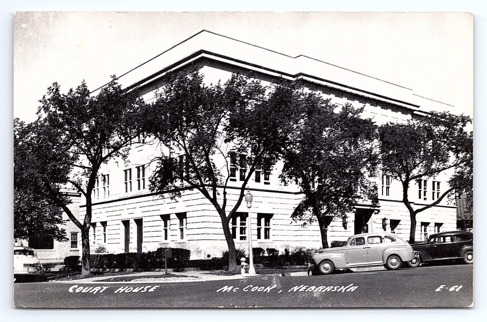 Postcard RPPC McCook Nebraska Court House