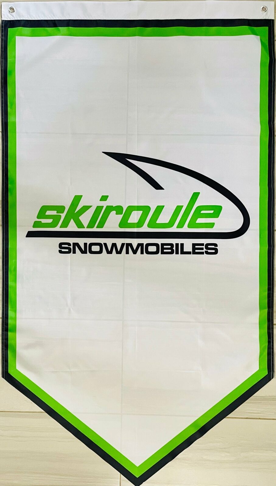 SKIROULE SNOWMOBILES TRIANGLE 3x5ft FLAG BANNER MAN CAVE GARAGE