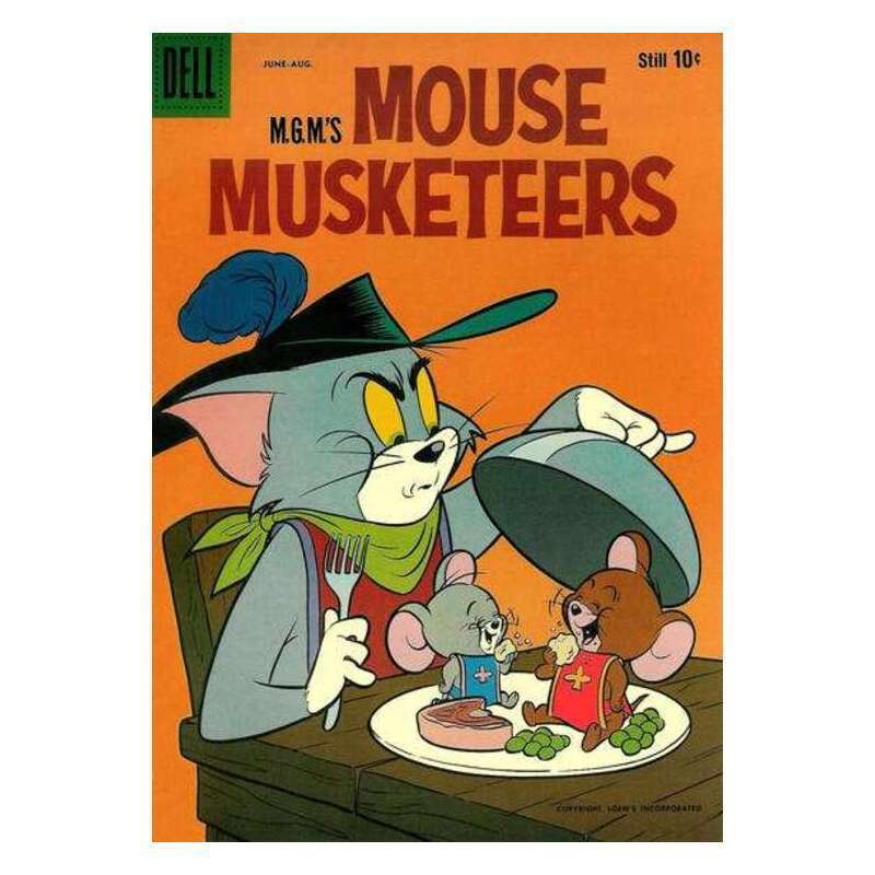 M.G.M.\'s Mouse Musketeers #18 Dell comics VG minus Full description below [w~